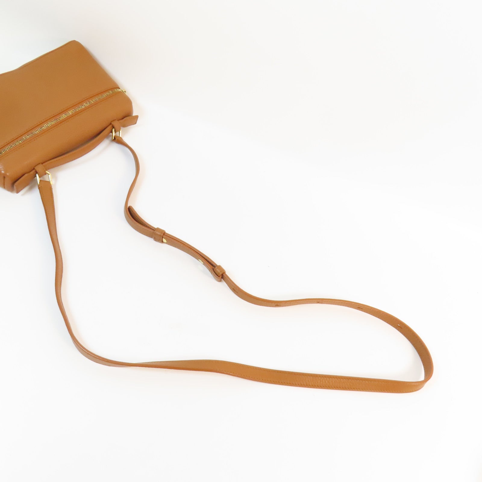 Loro Piana 牛皮皮革L19金扣手挽肩背兩用袋