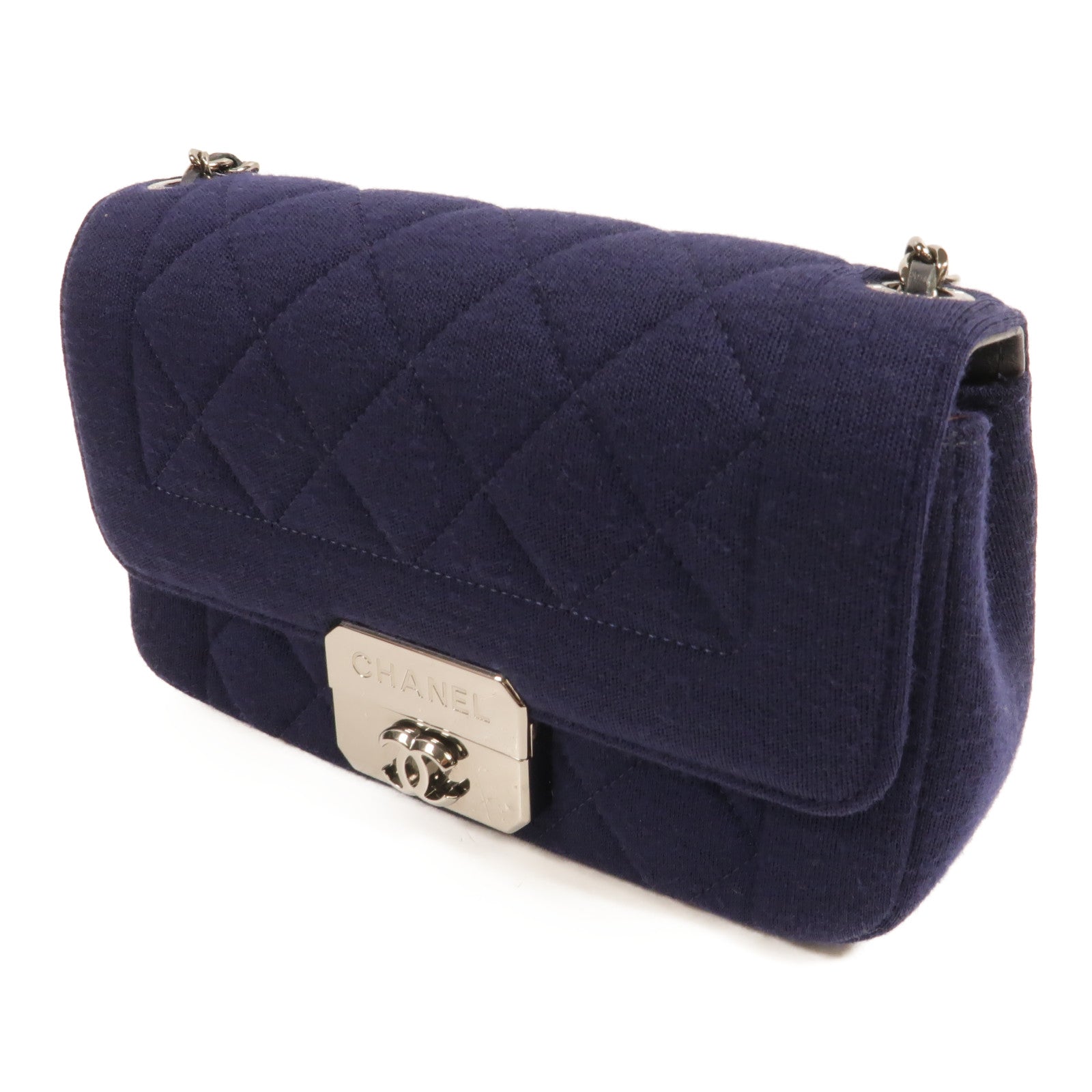 CHANEL 針織布Chic With Me Flap Bag肩背袋