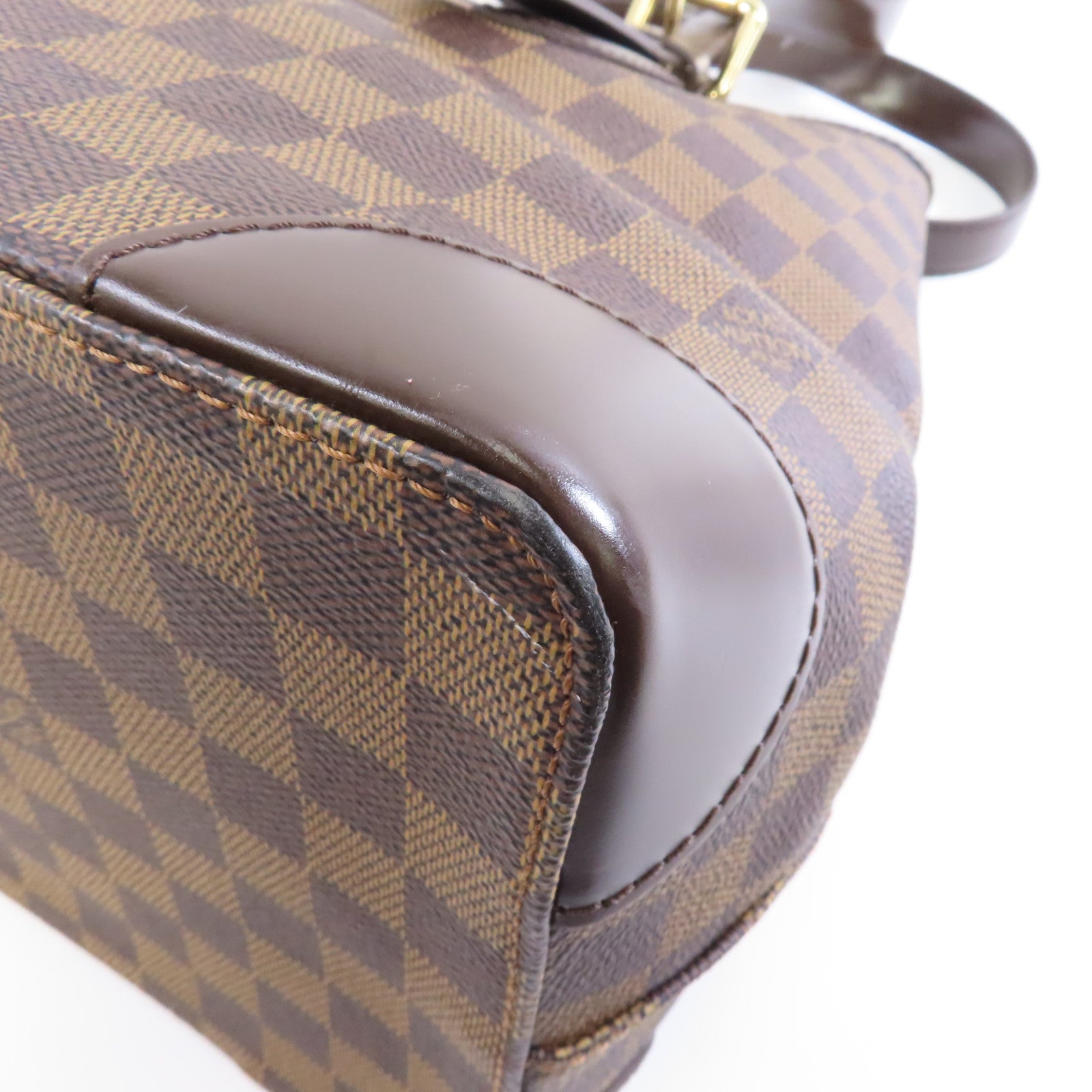 LOUIS VUITTON 【激減優惠】Damier Hampstead GM金扣肩背袋啡色