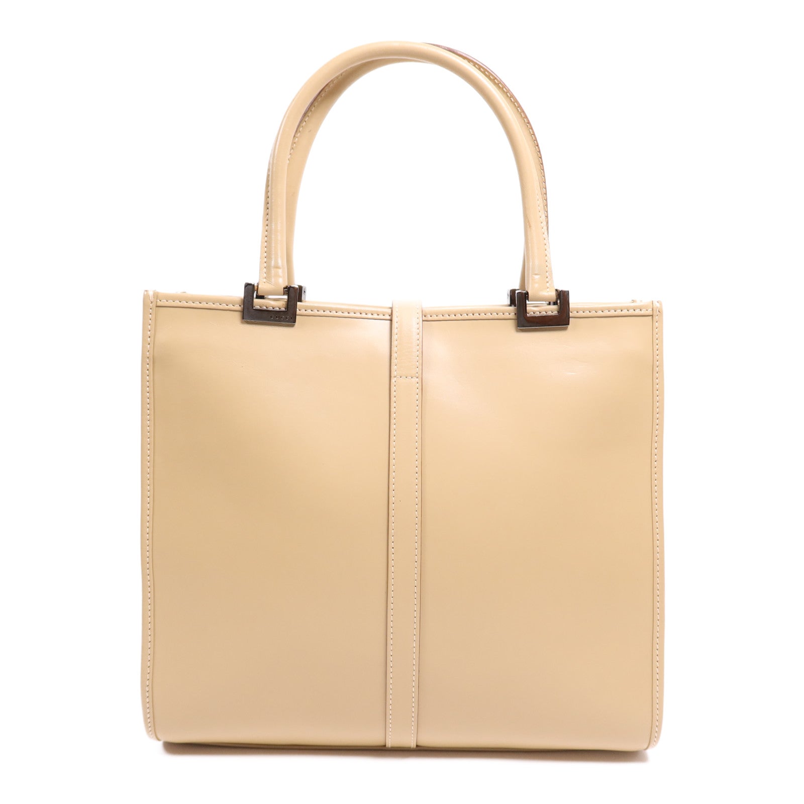 GUCCI 牛皮皮革Jackie Hand Bag銀扣手挽袋