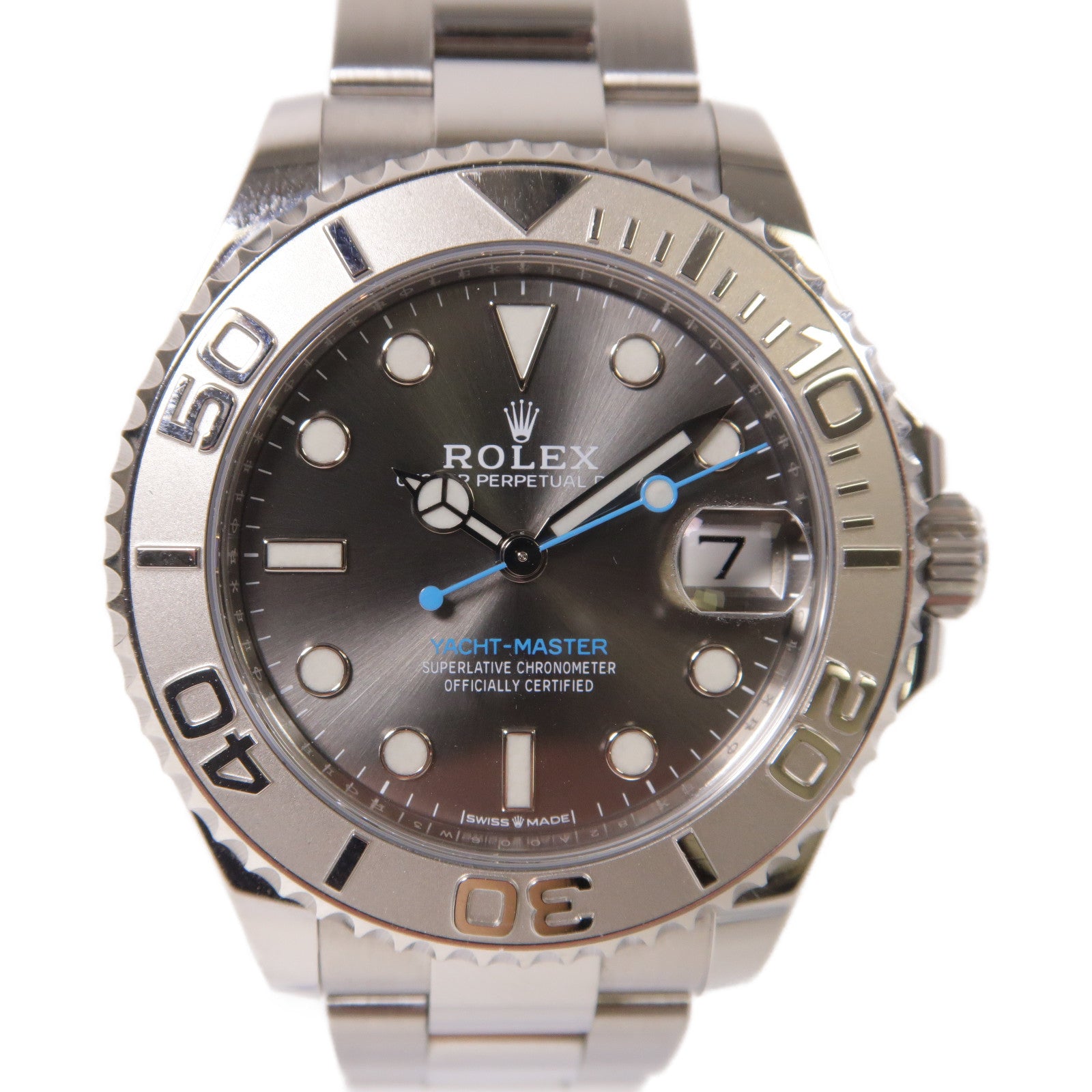 ROLEX Yacht Master不鏽鋼/PT950鉑金手錶自動機芯黑色