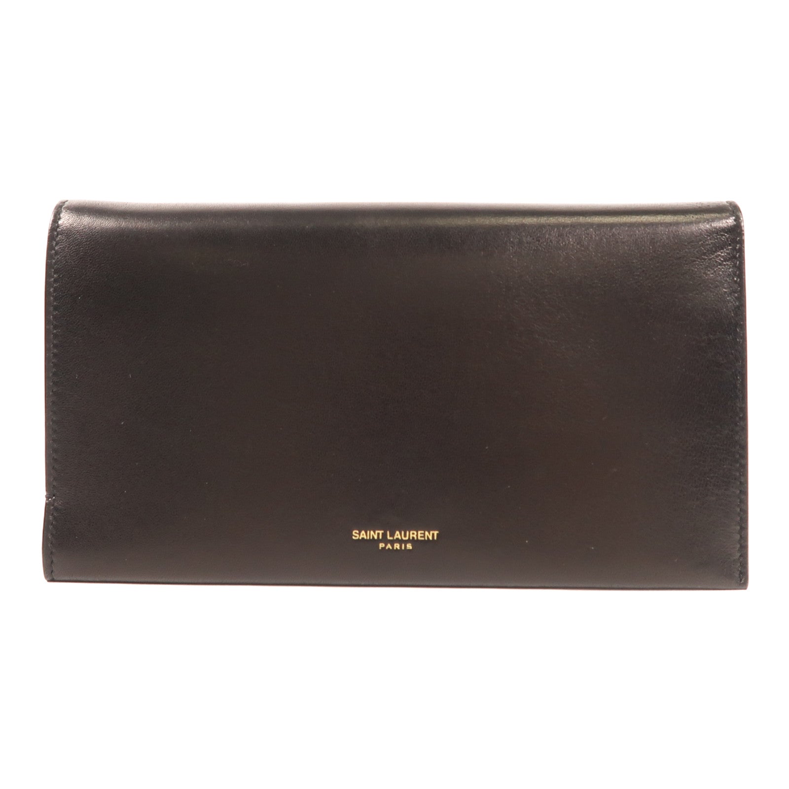 SAINT LAURENT 羊皮皮革Wallet金扣長錢包
