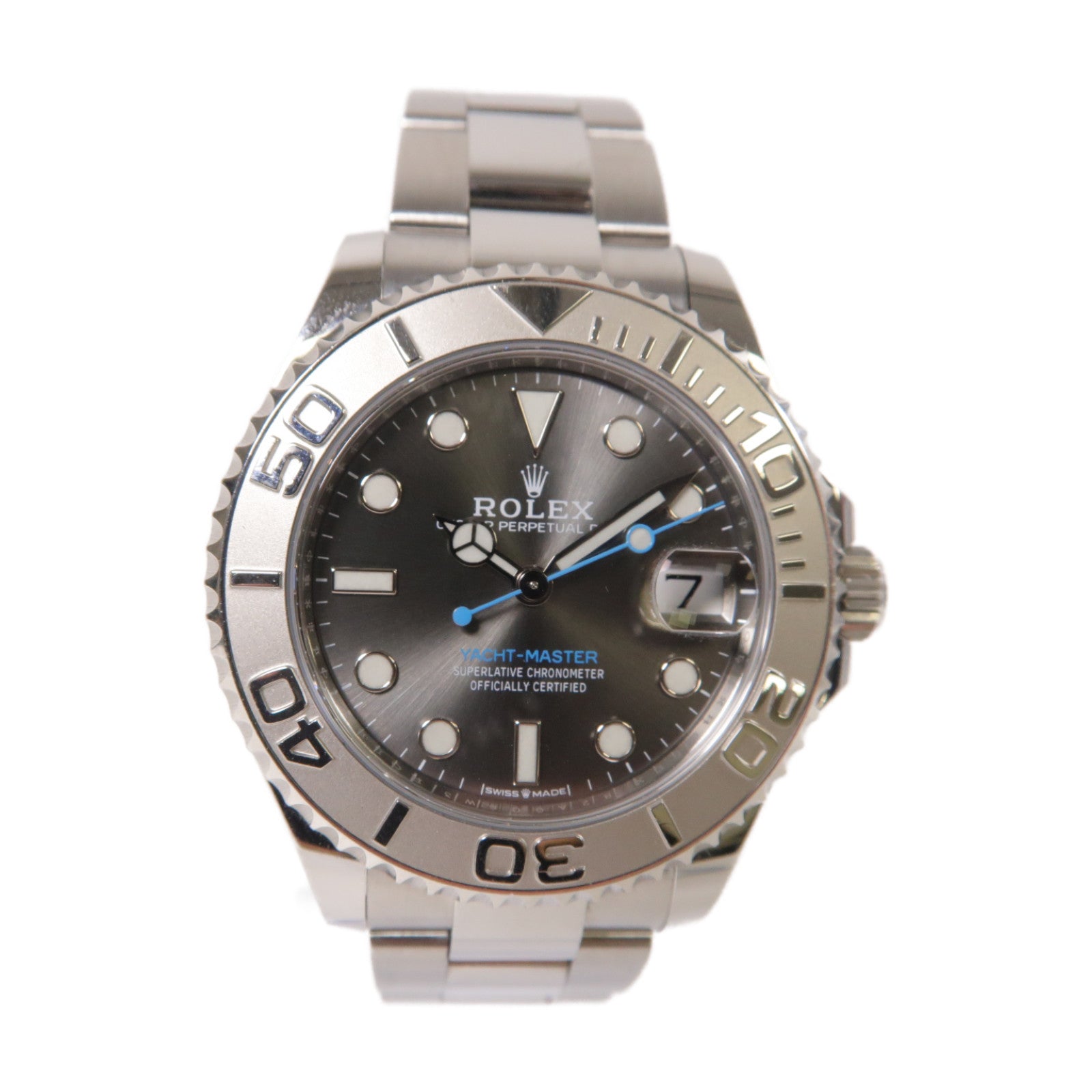 ROLEX Yacht Master不鏽鋼/PT950鉑金手錶自動機芯黑色