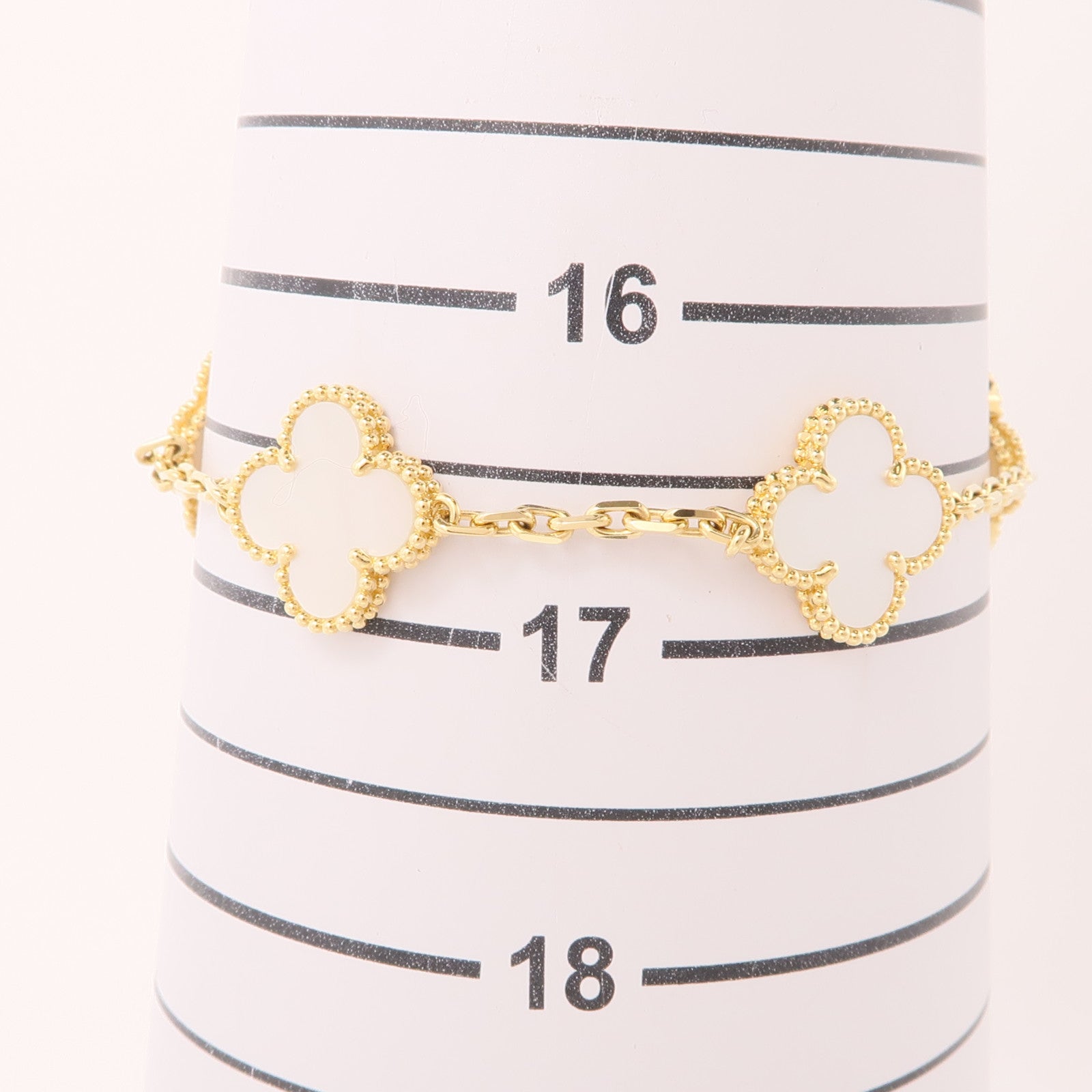Van Cleef & Arpels 18K黃金Vintage Alhambra Bracelet 5 motifs手鏈