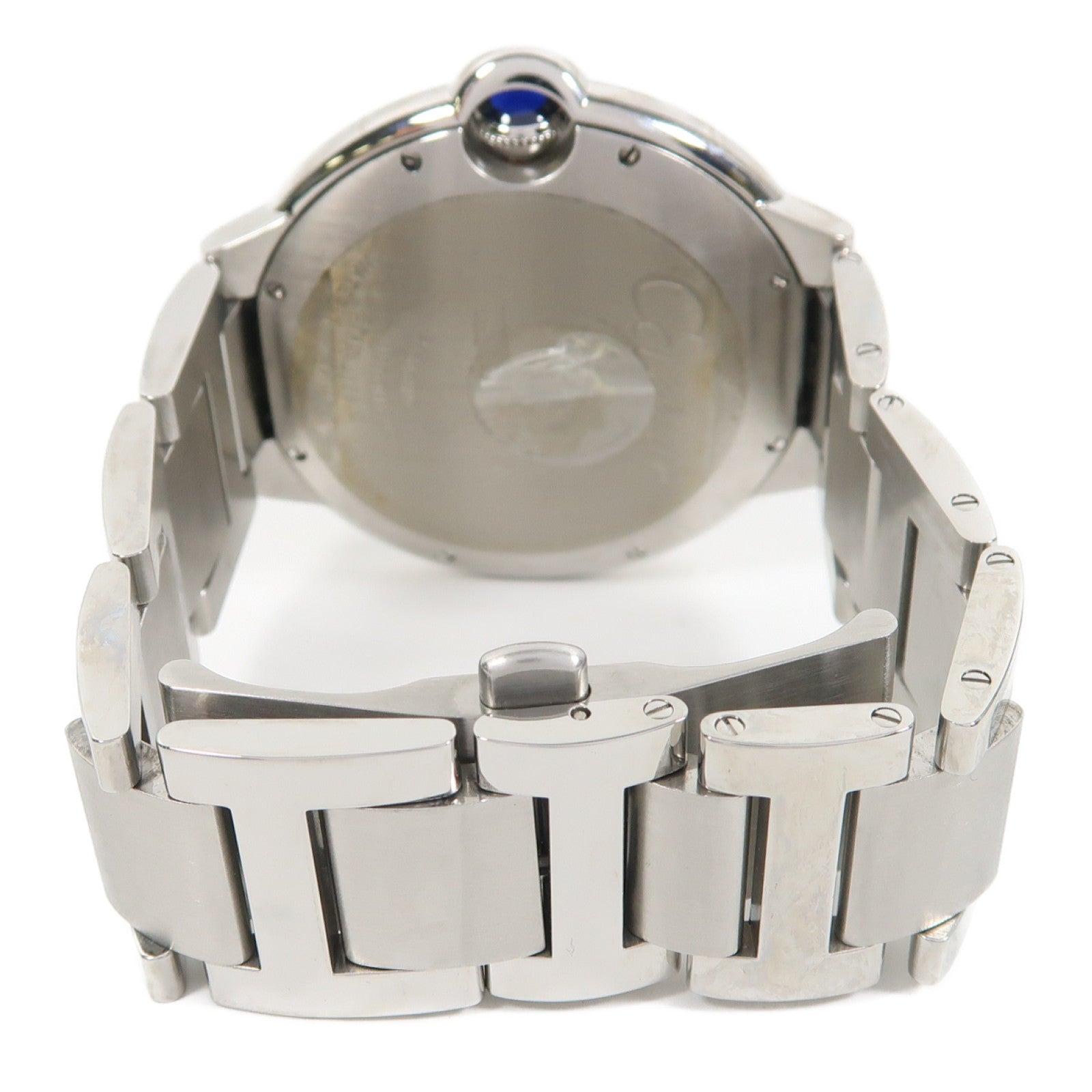 CARTIER Ballon Blue不鏽鋼手錶自動機芯銀色