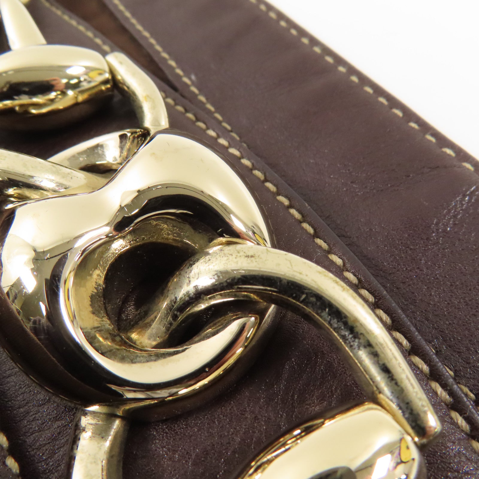 GUCCI 帆布Shoulder Bag金扣肩背袋