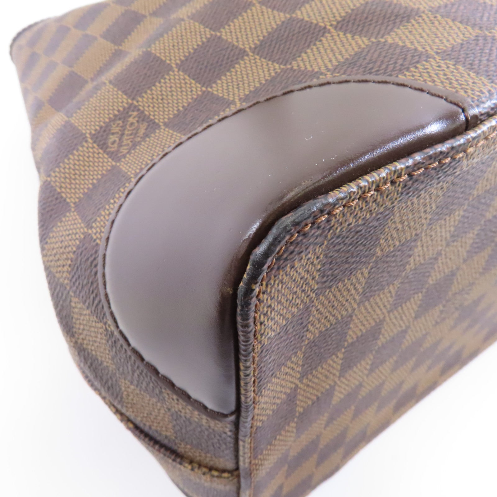 LOUIS VUITTON 【激減優惠】Damier Hampstead GM金扣肩背袋啡色