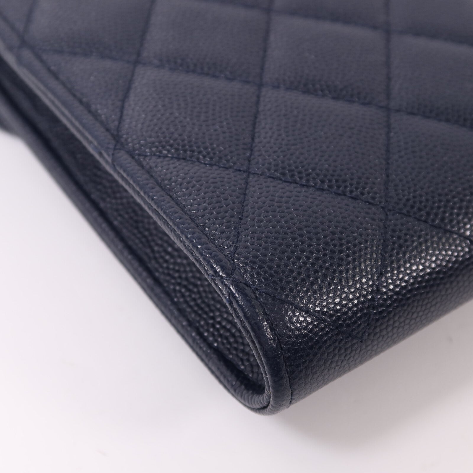 CHANEL 牛皮皮革CC Quilted Phone金扣鏈帶肩背袋