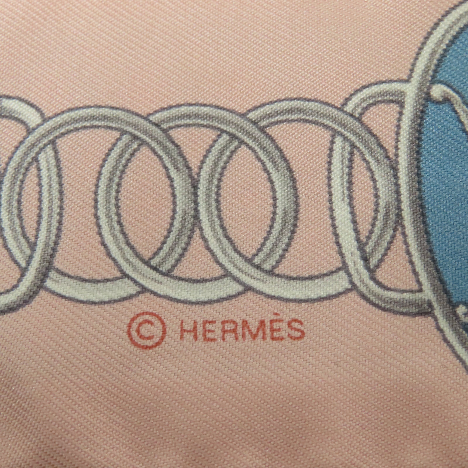 HERMES 【激減優惠】絲質Twilly絲巾粉紅色