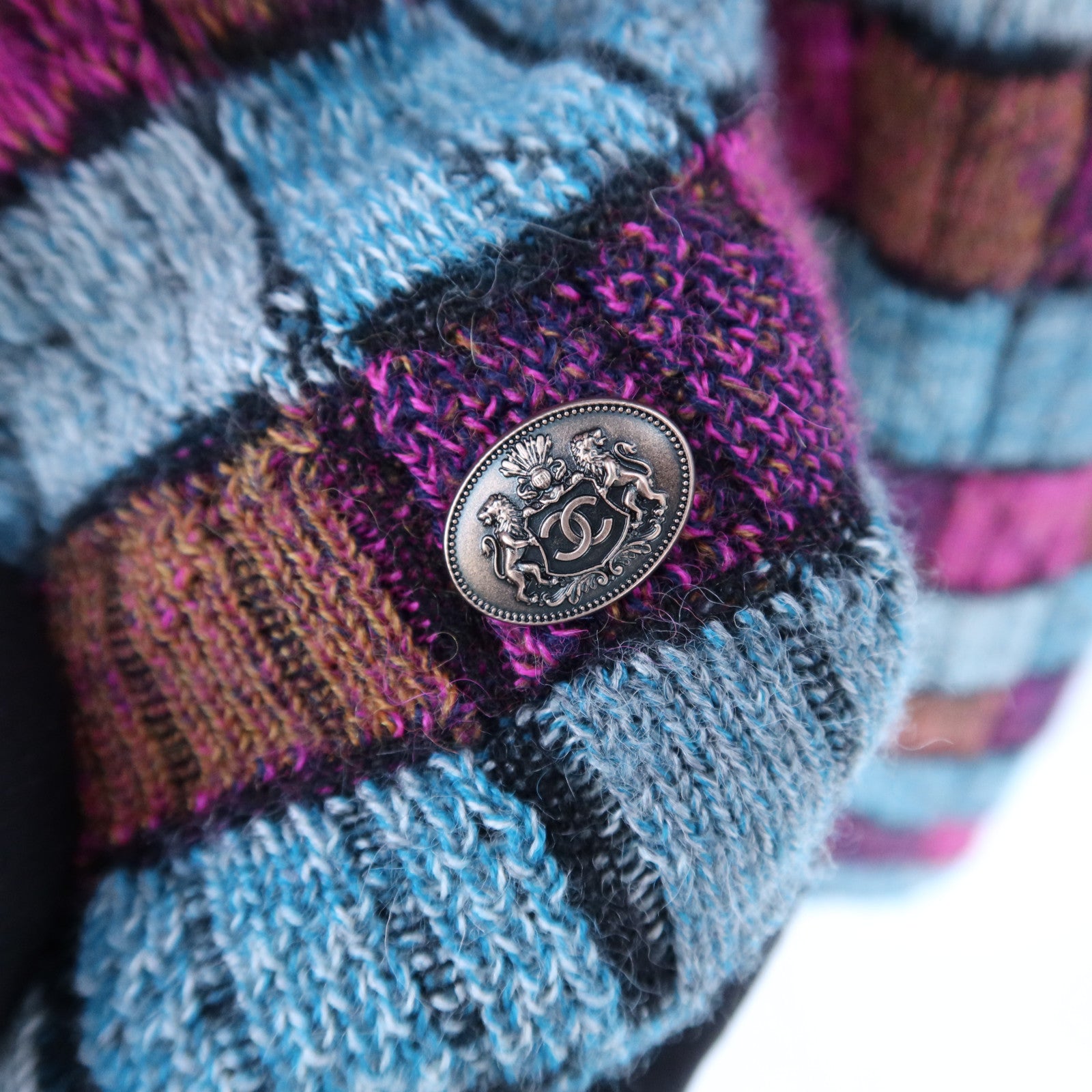 CHANEL Alpaca/Wool Knitting Sweater針織