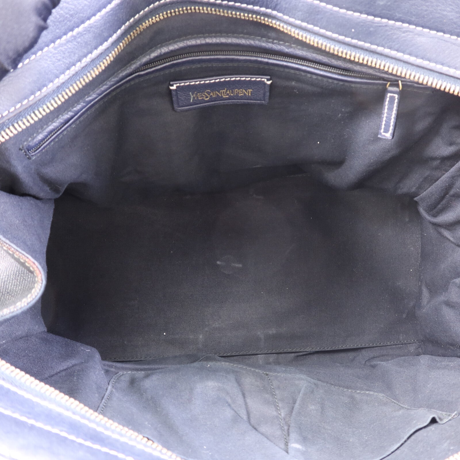 YVES SAINT LAURENT 牛仔布Cabas Chyc Handbag金扣手挽袋