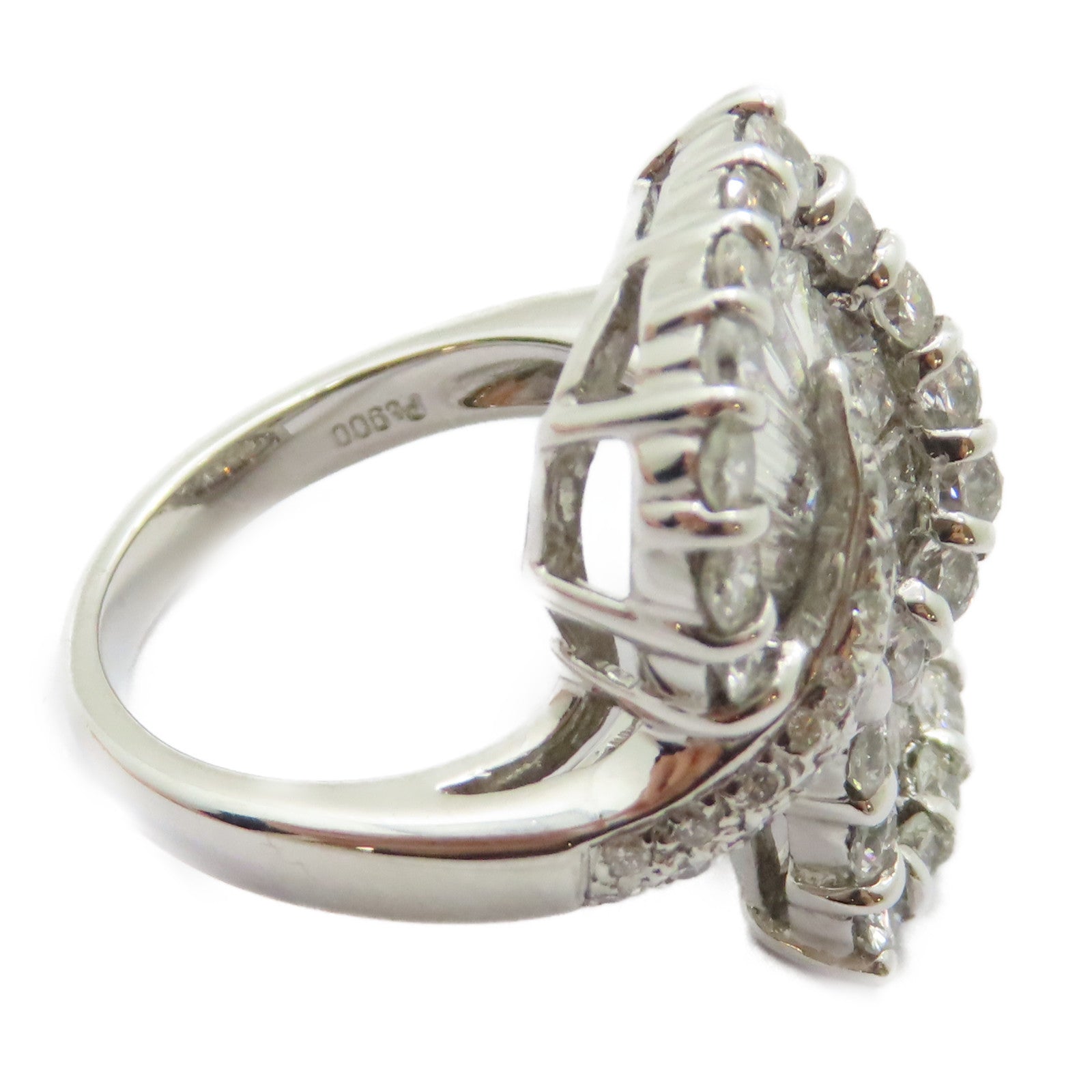 JEWELRY PT900鉑金Diamond Ring 2.66ct鑽石戒指US#5