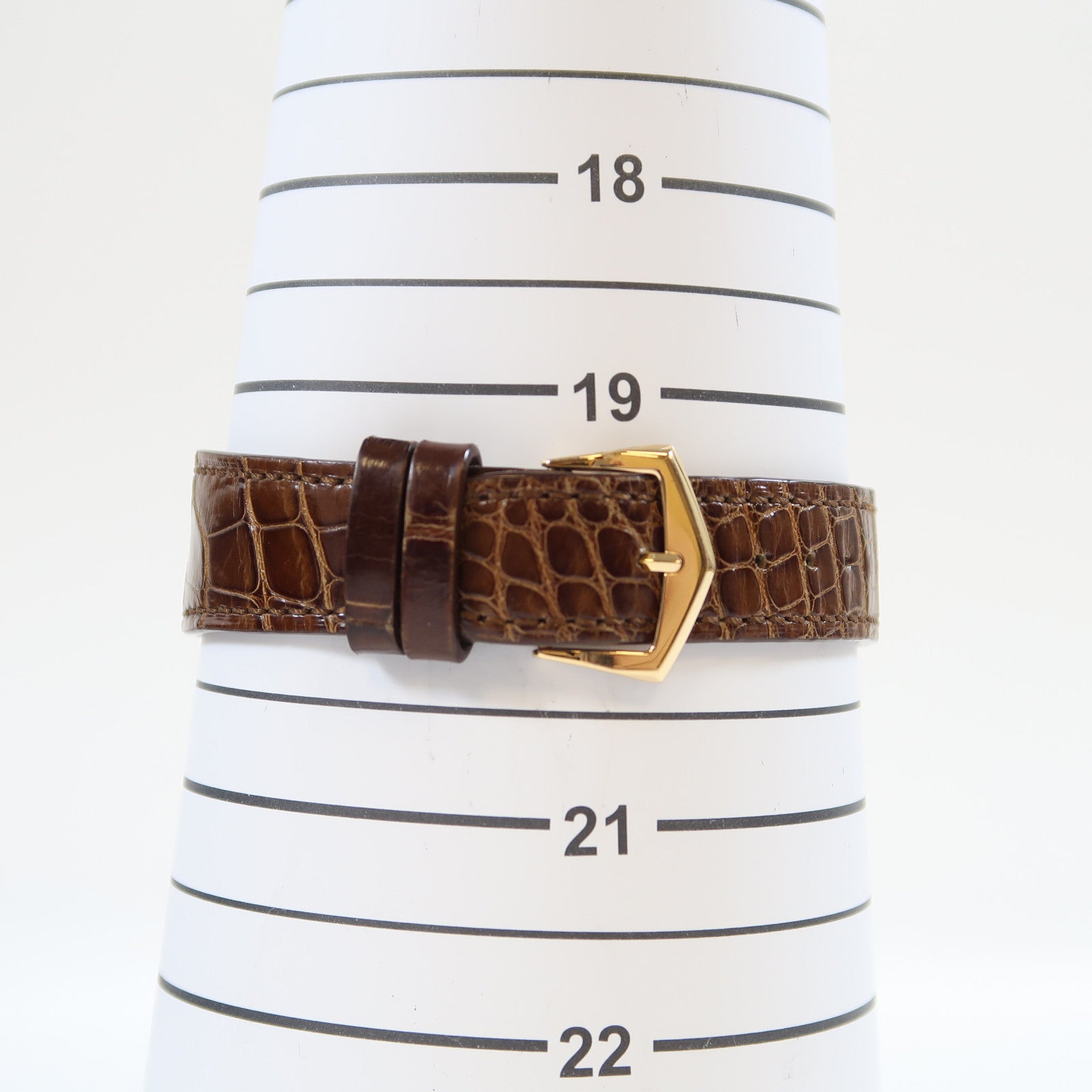 PATEK PHILIPPE Calatrava 18K玫瑰金/鱷魚皮革帶手錶手動上鏈灰色