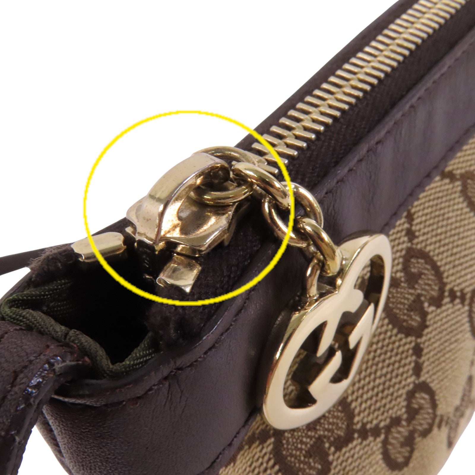 GUCCI GG帆布Mini Shoulder Bag金扣肩背袋