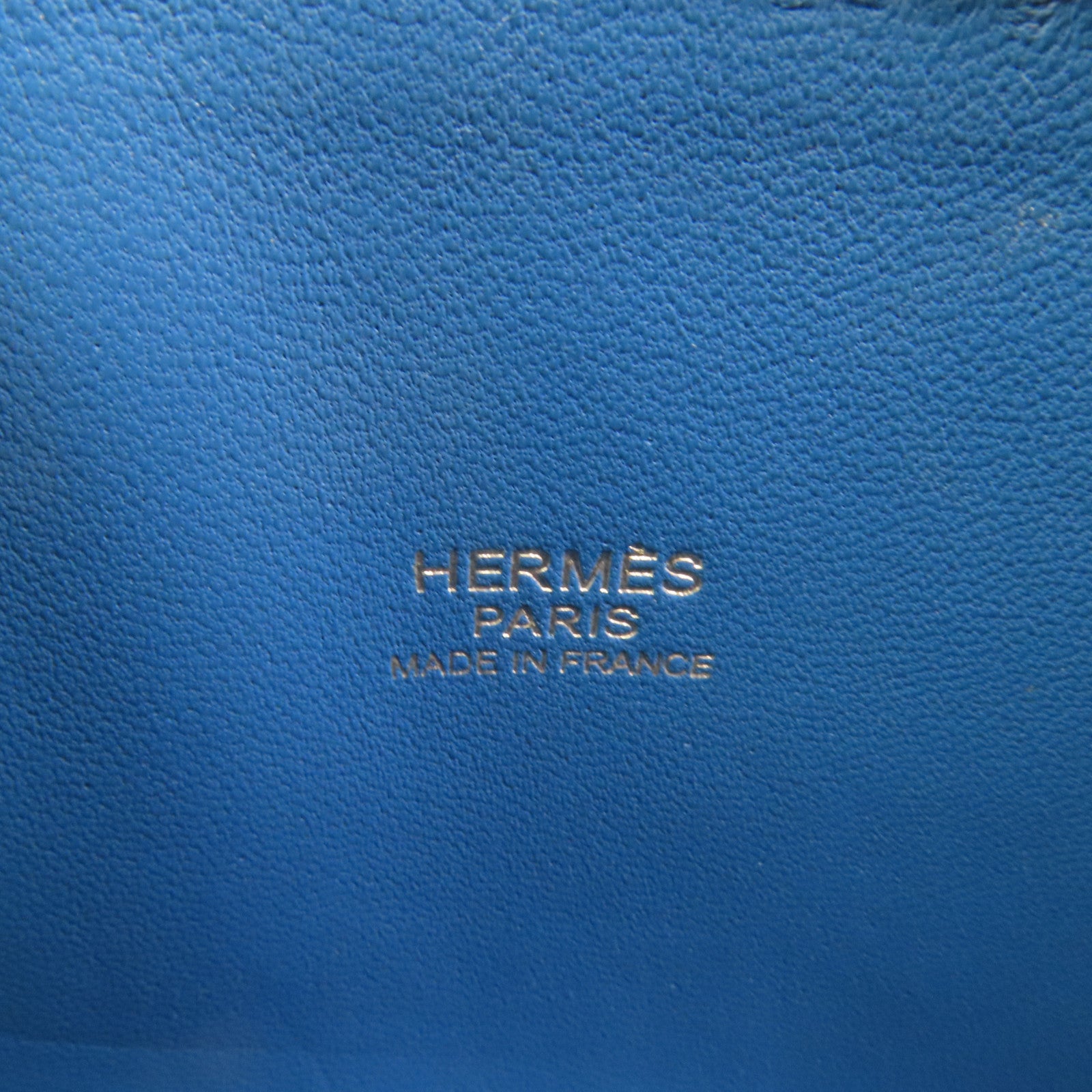 HERMES Clemence皮革Bolide 35銀扣手挽肩背兩用袋Bleu Izmir