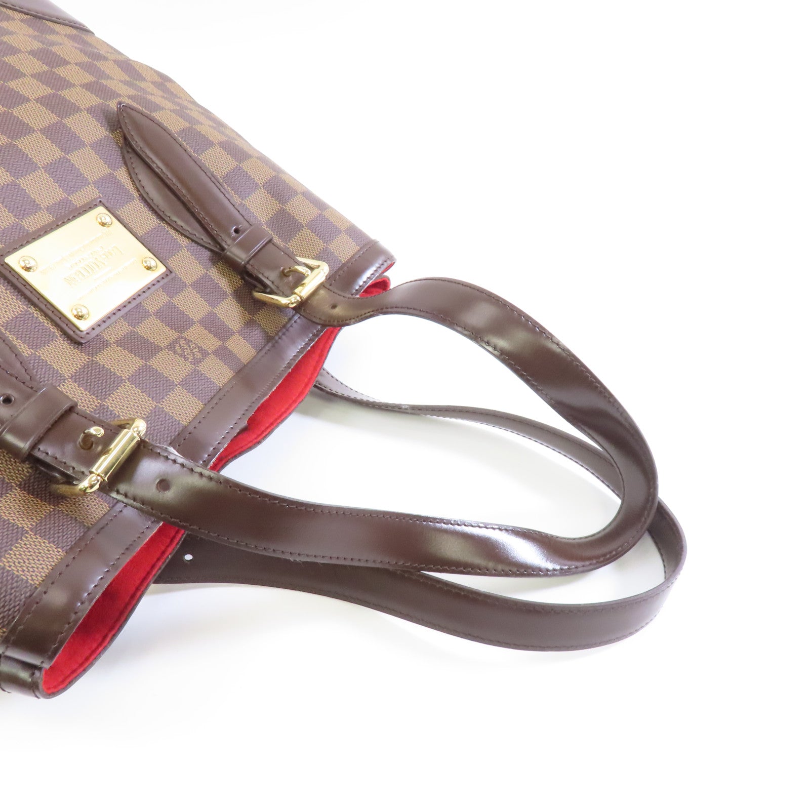 LOUIS VUITTON 【激減優惠】Damier Hampstead GM金扣肩背袋啡色