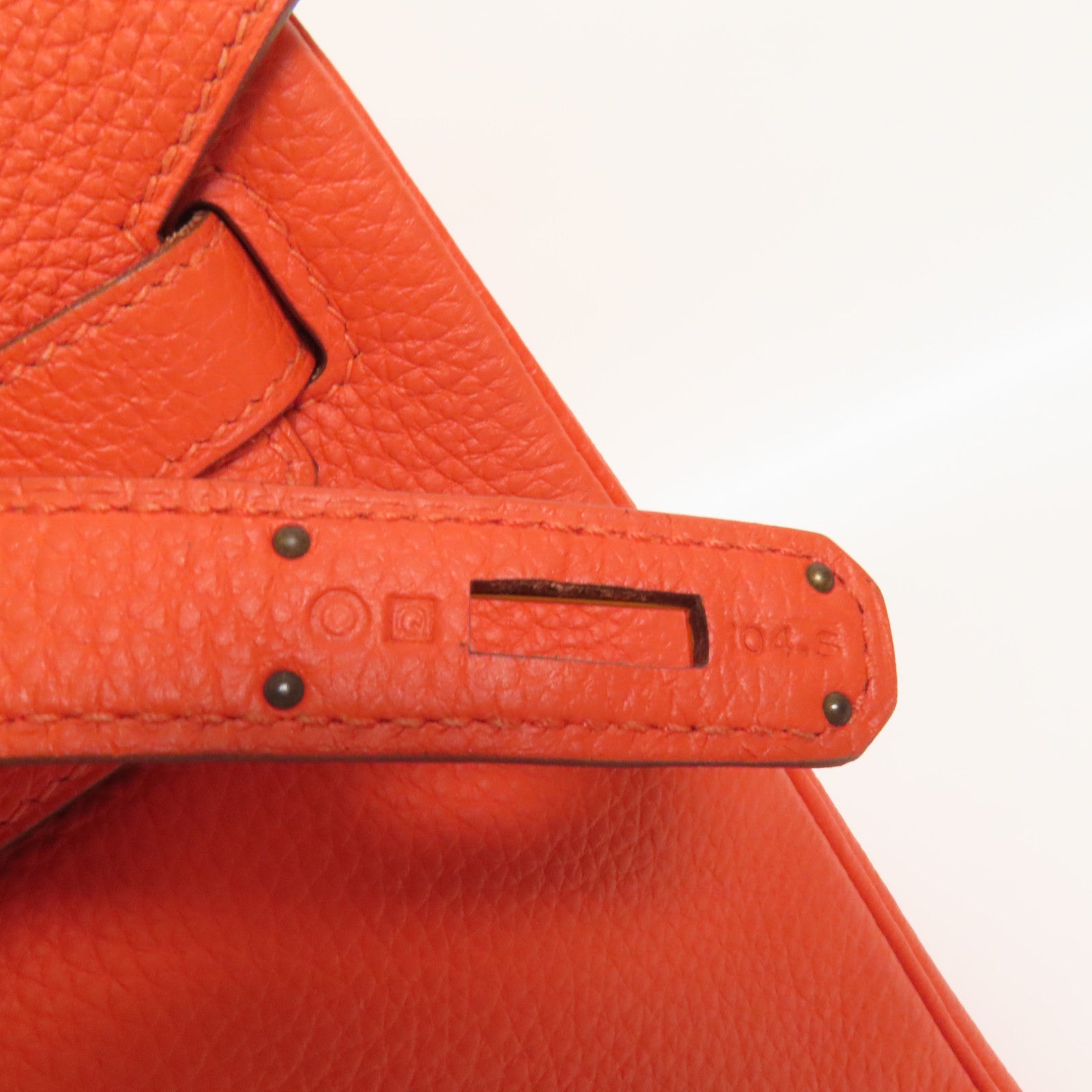 HERMES Togo皮革Birkin 35金扣手挽袋Capucine