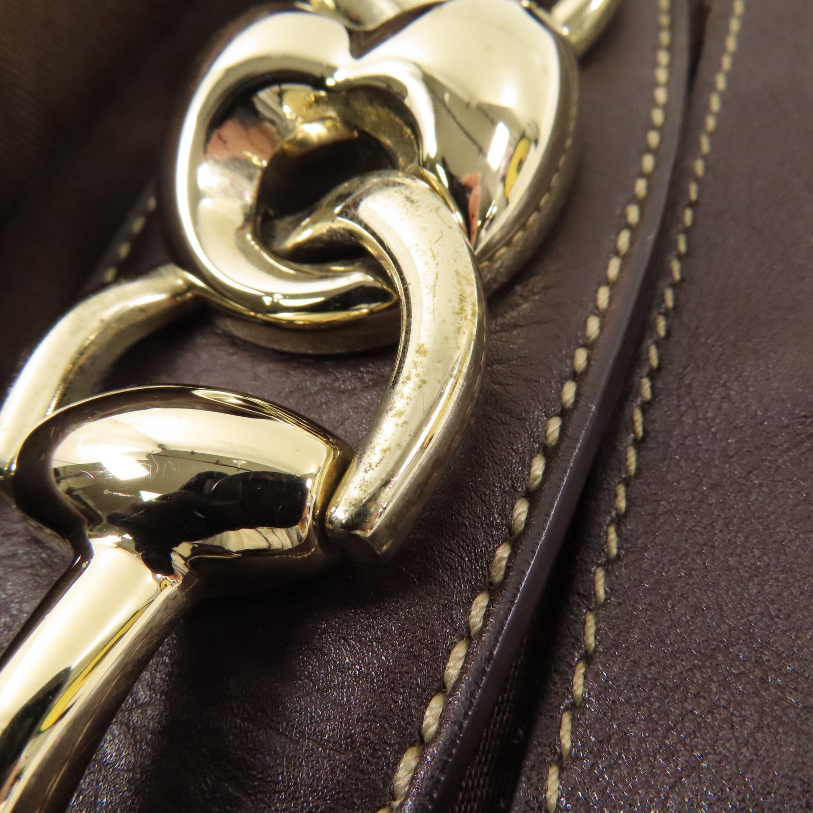 GUCCI 帆布Shoulder Bag金扣肩背袋