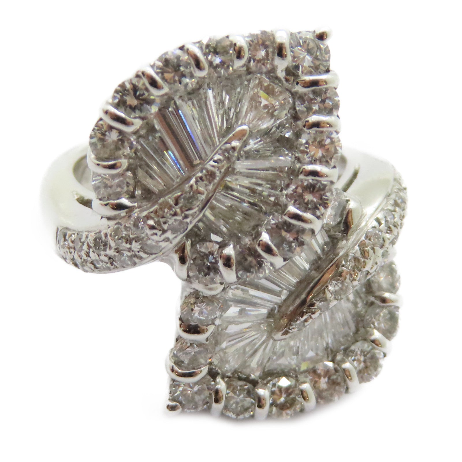 JEWELRY PT900鉑金Diamond Ring 2.66ct鑽石戒指US#5