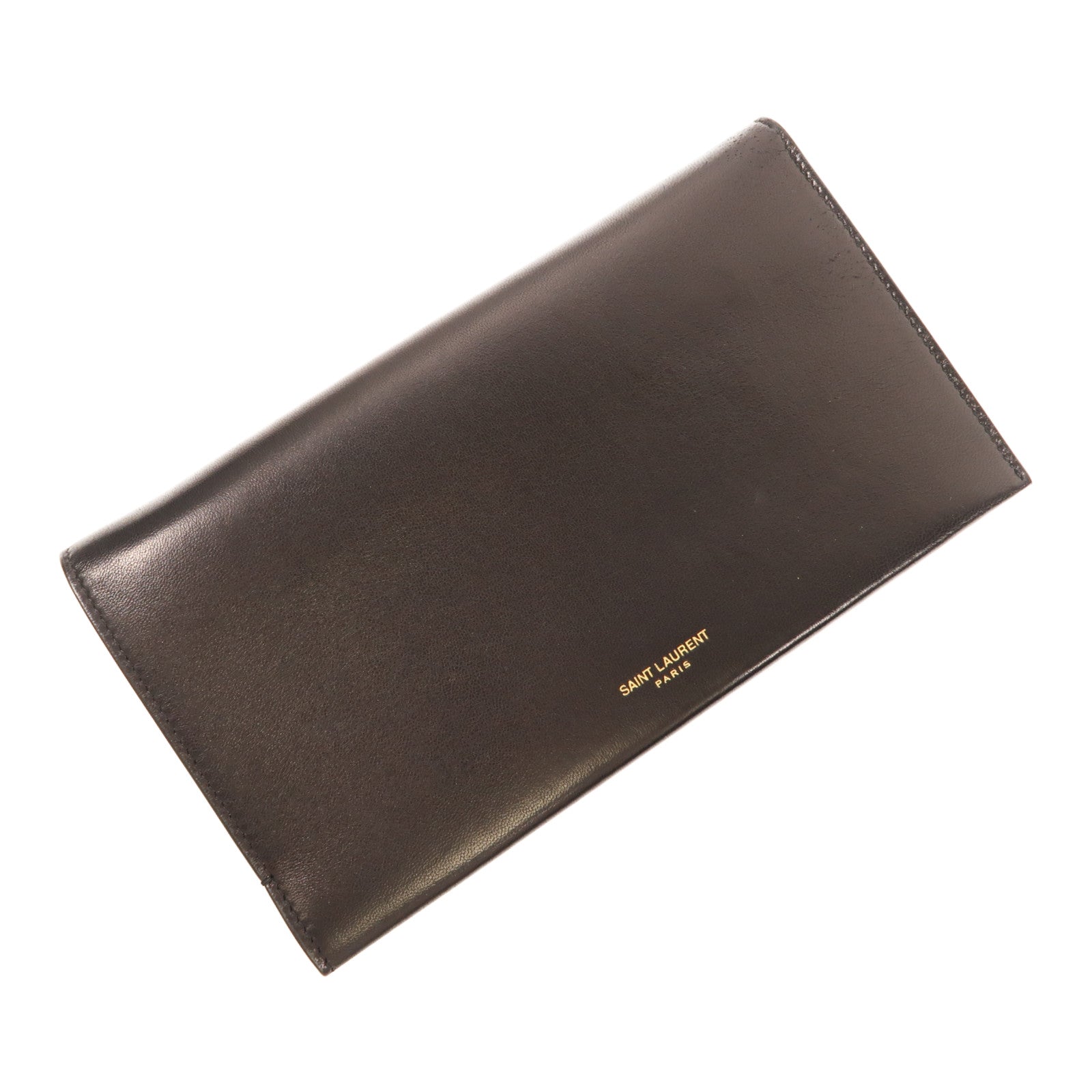 SAINT LAURENT 羊皮皮革Wallet金扣長錢包