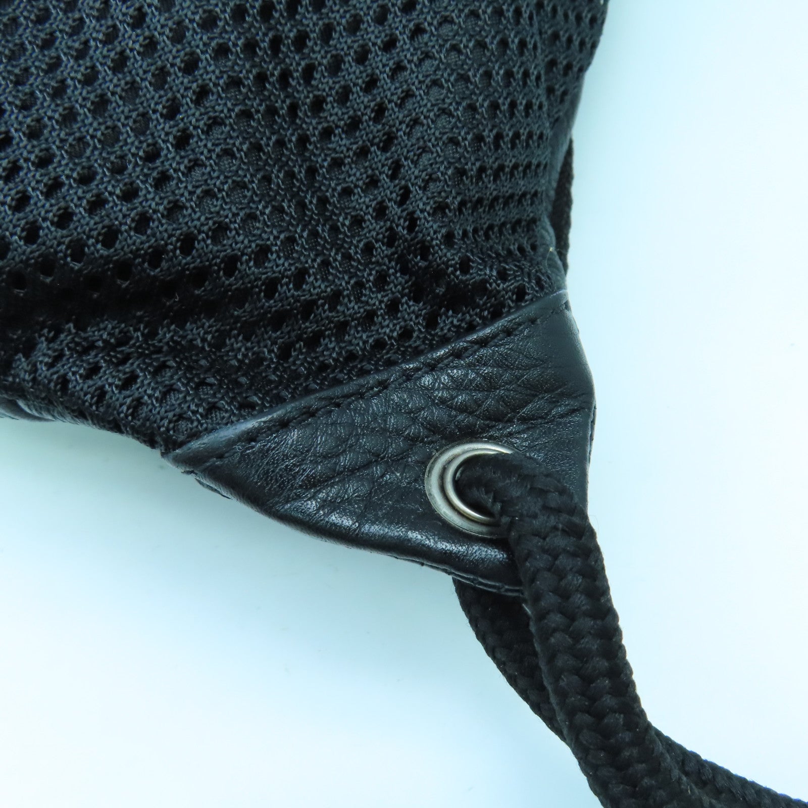 GIVENCHY 【激減優惠】牛皮皮革/尼龍Backpack銀扣背包黑色