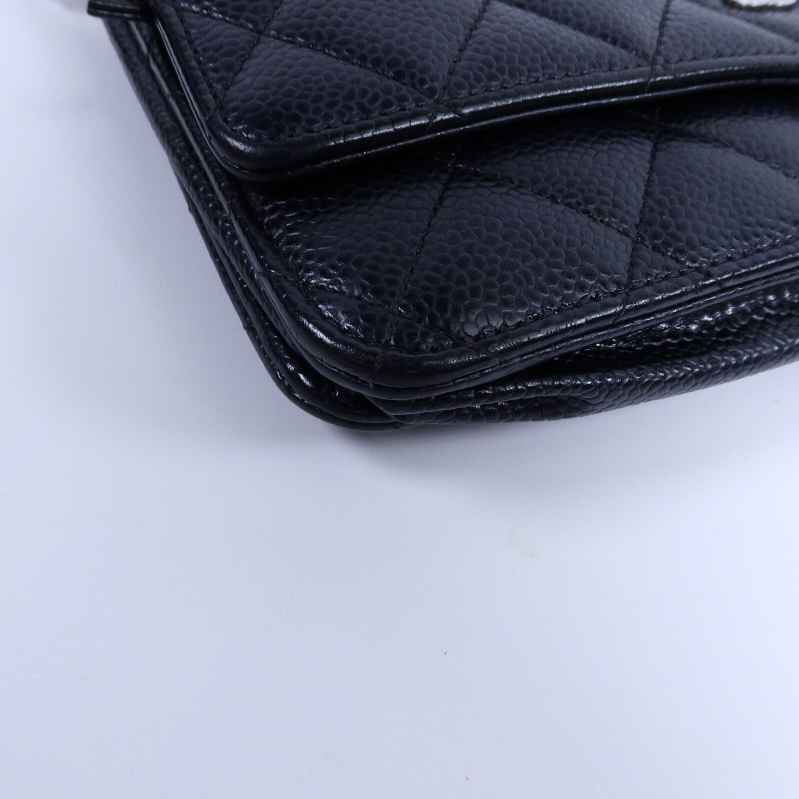 CHANEL 牛皮皮革WOC Wallet On Chain鏈帶肩背袋