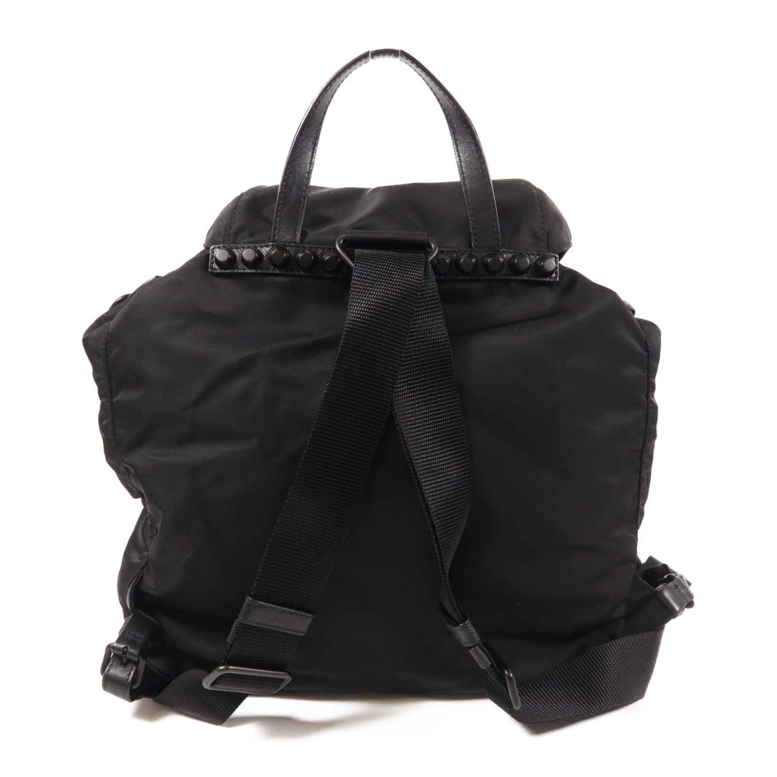 PRADA 尼龍Backpack銀扣背包