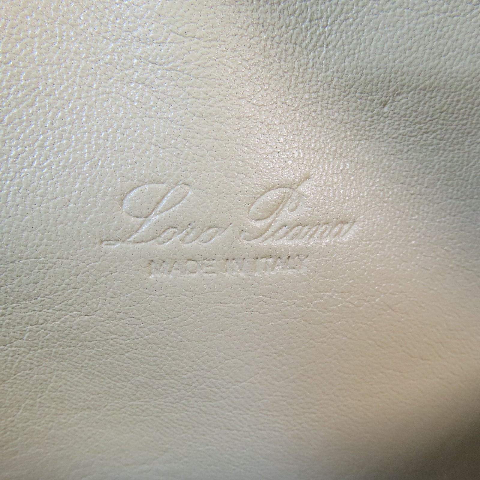 Loro Piana 牛皮皮革L19金扣手挽肩背兩用袋