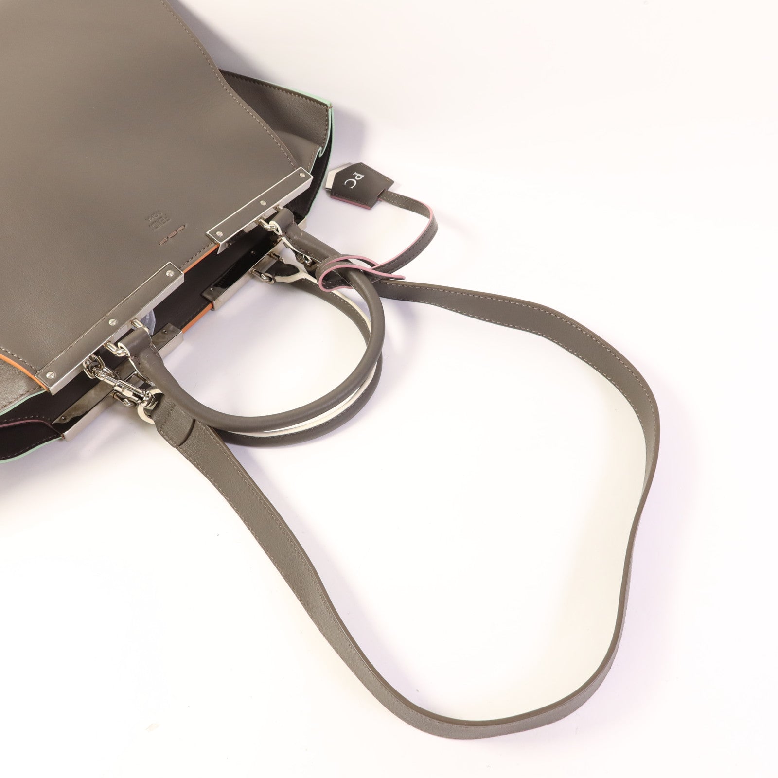 FENDI 牛皮皮革3 Jours銀扣手挽肩背兩用袋