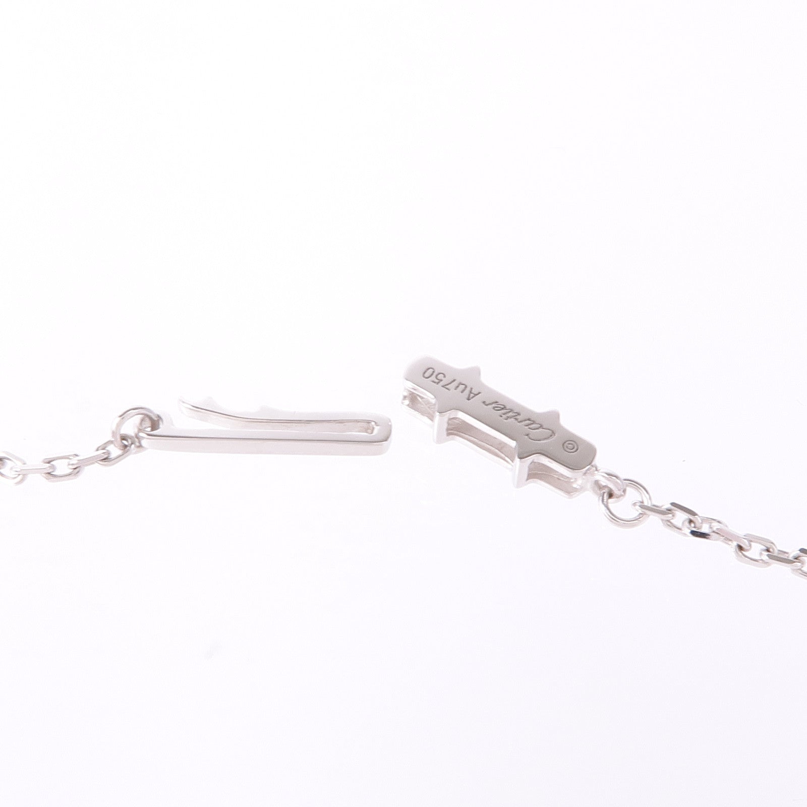 CARTIER 18K白金Love Necklace項鍊