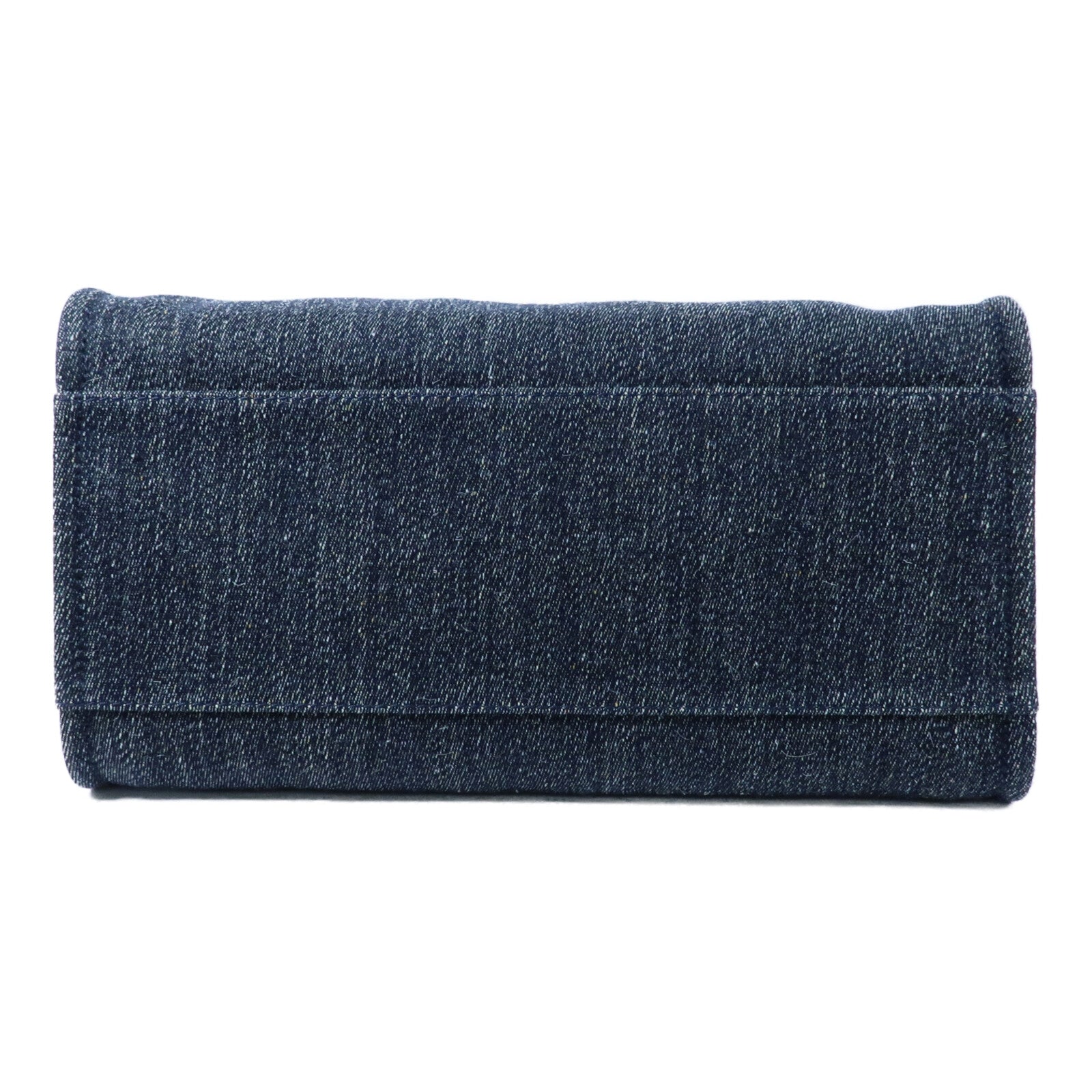 CHANEL 帆布Deauville Tote銀扣鏈帶手挽肩背兩用袋