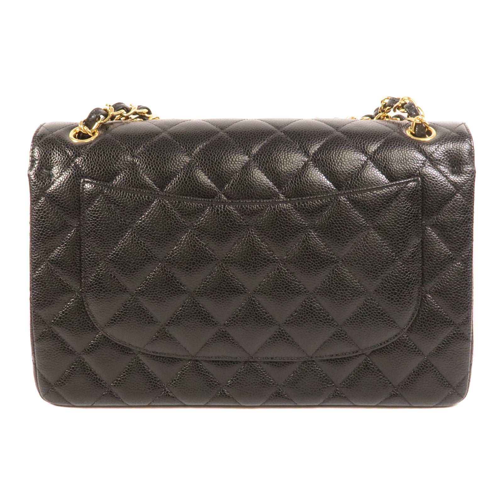 CHANEL 牛皮皮革Large Classic鏈帶肩背袋