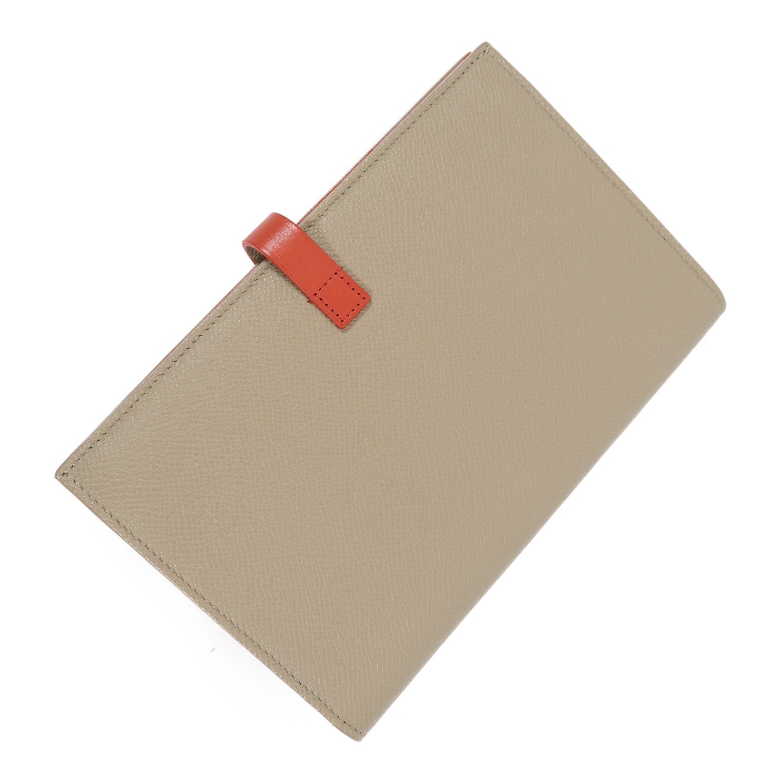 CELINE 【激減優惠】牛皮皮革Long Wallet金扣長錢包啡色/紅色