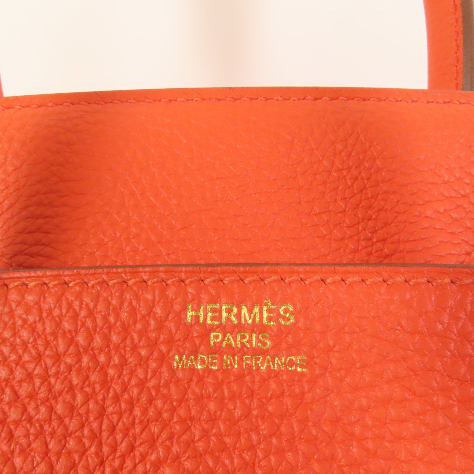 HERMES Togo皮革Birkin 35金扣手挽袋Capucine
