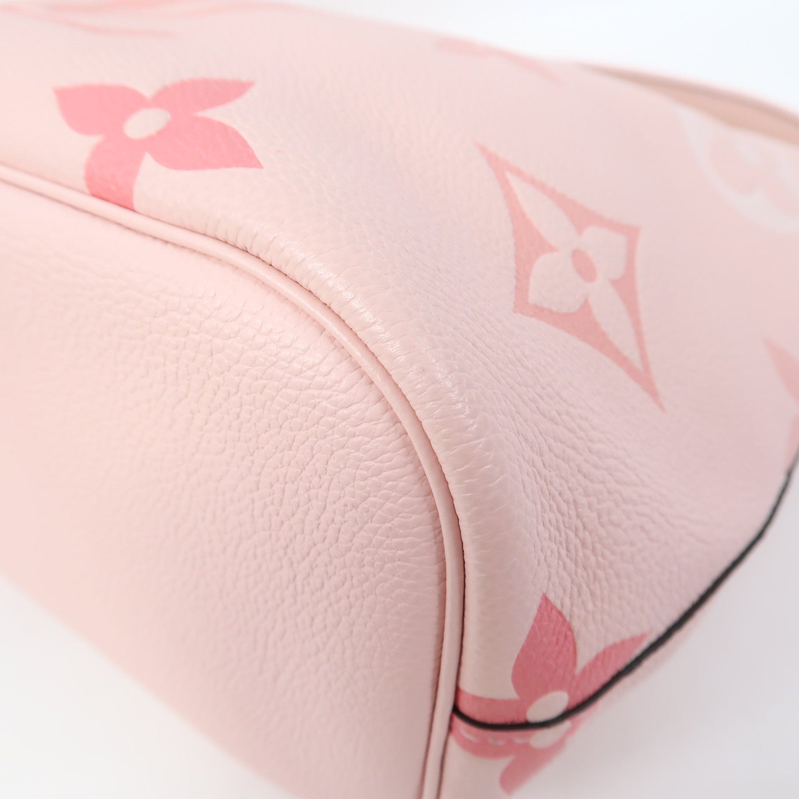 LOUIS VUITTON Monogram Empreinte Marshmallow金扣手挽肩背兩用袋粉紅色