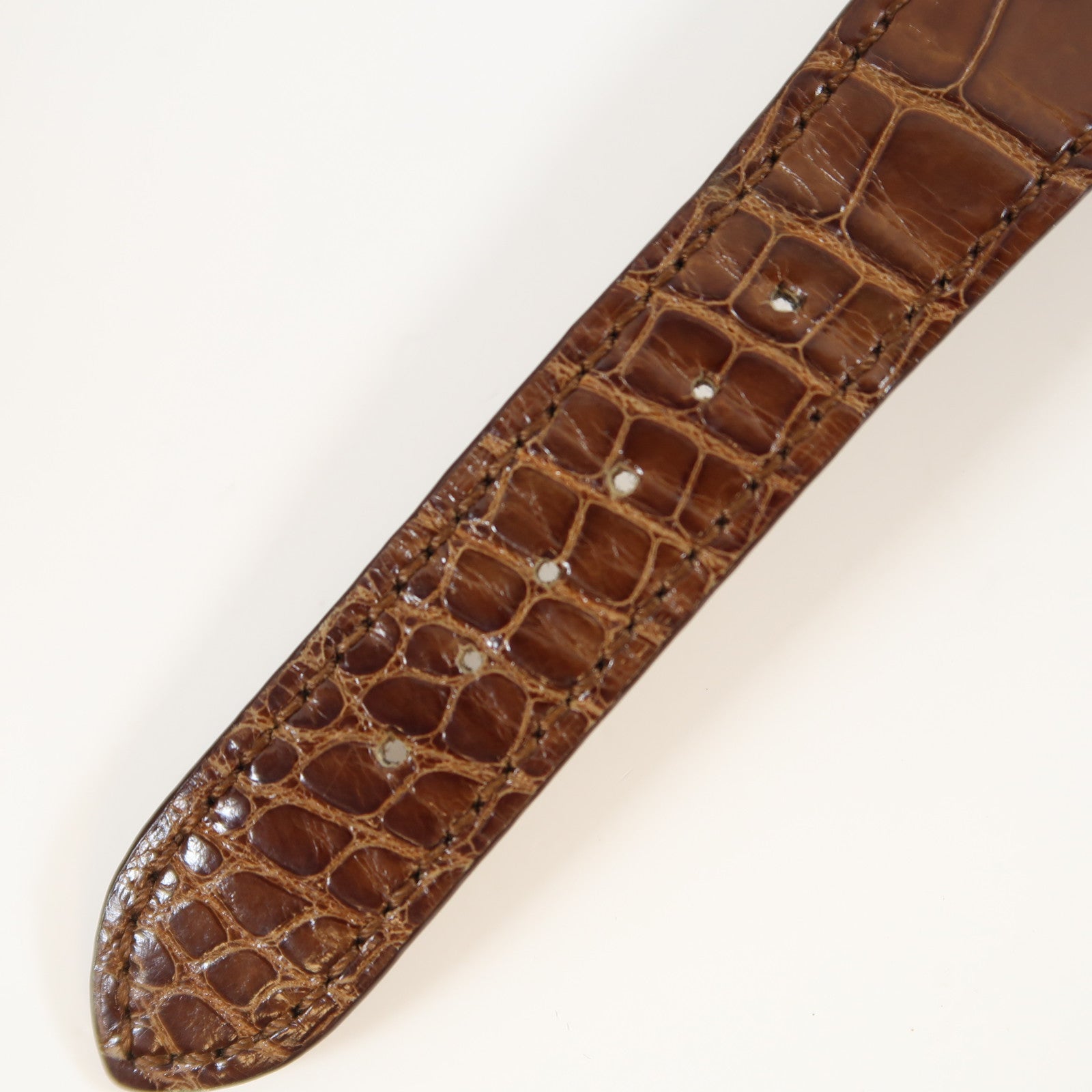 PATEK PHILIPPE Calatrava 18K玫瑰金/鱷魚皮革帶手錶手動上鏈灰色