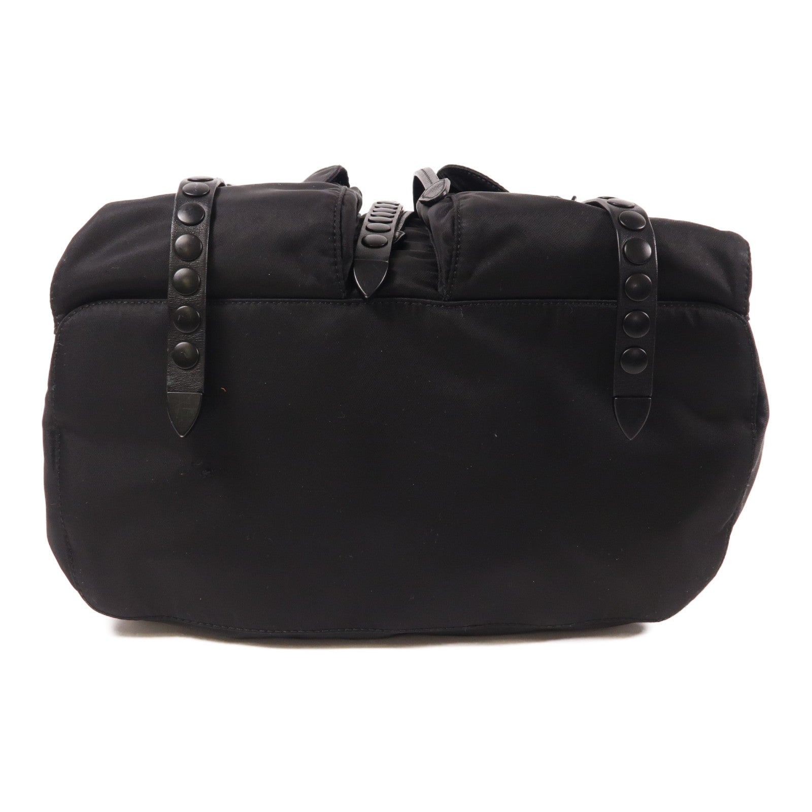 PRADA 尼龍Backpack銀扣背包
