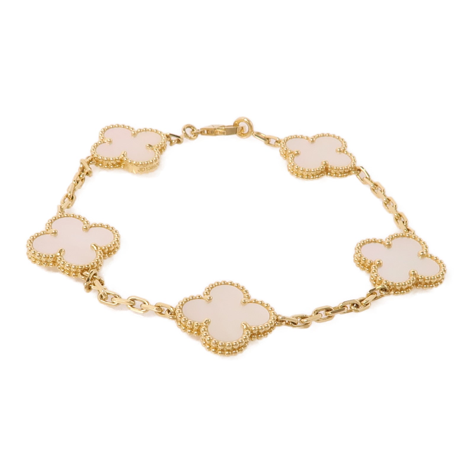 Van Cleef & Arpels 18K黃金Vintage Alhambra Bracelet 5 motifs手鏈