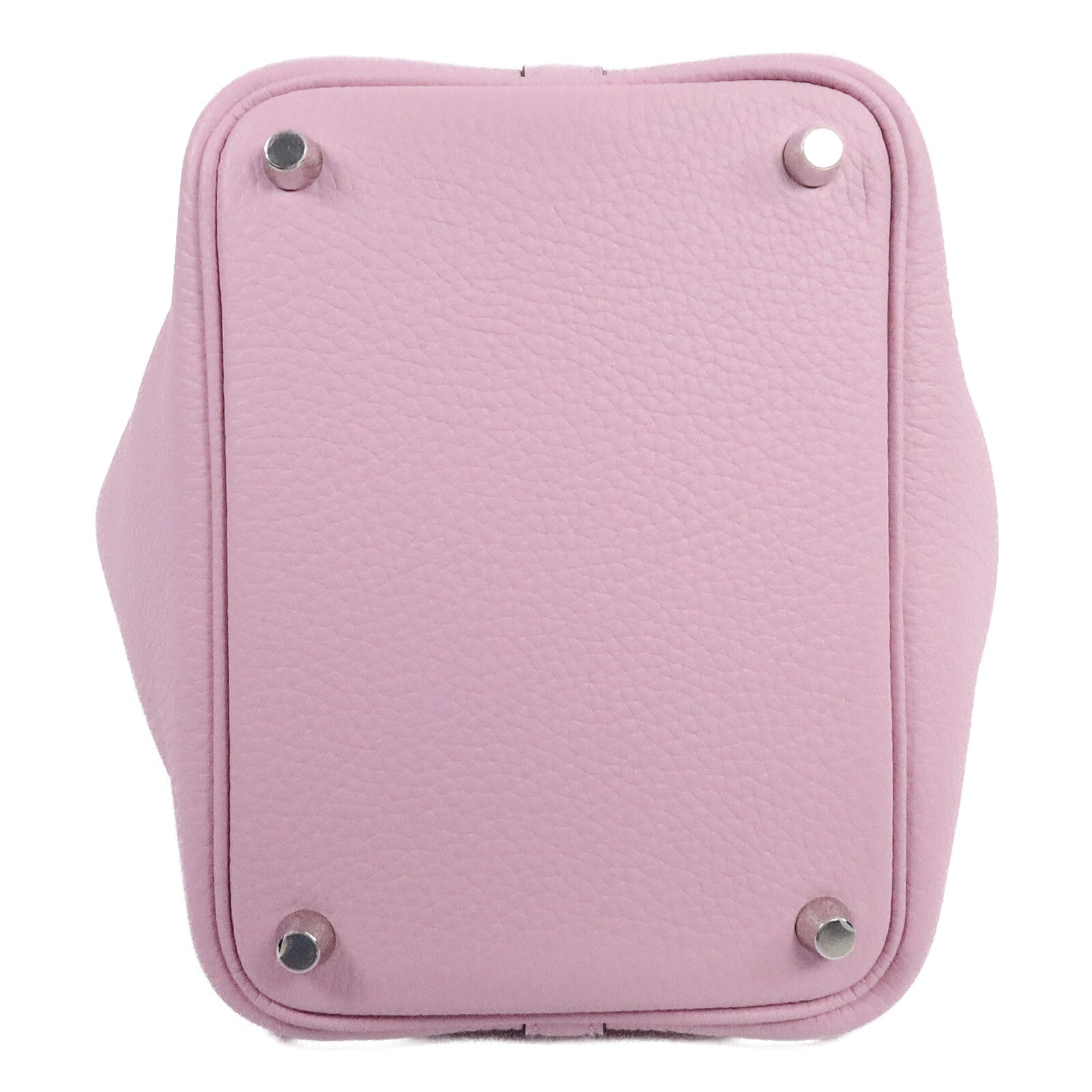 HERMES Clemence皮革Picotin PM手挽袋Mauve Sylvestre
