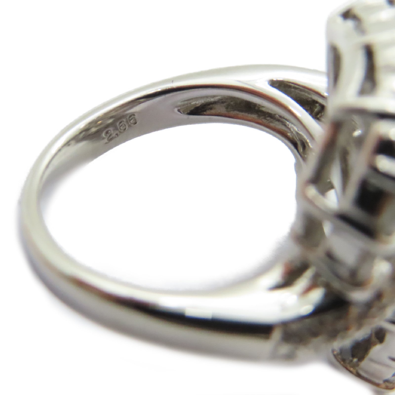 JEWELRY PT900鉑金Diamond Ring 2.66ct鑽石戒指US#5