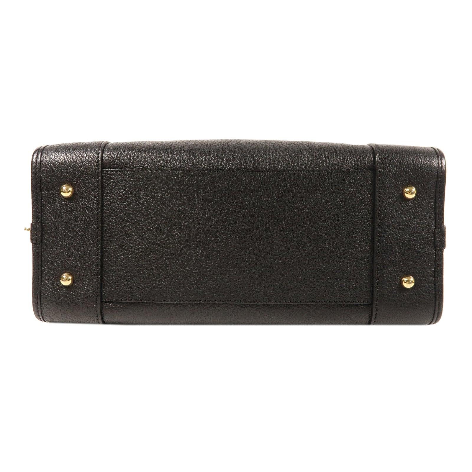 LOEWE 皮革Amazona 28金扣手挽袋黑色