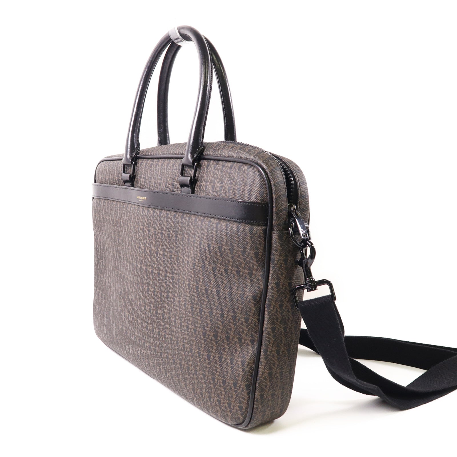 SAINT LAURENT 【激減優惠】塗層帆布2 Way Bag手挽肩背兩用袋