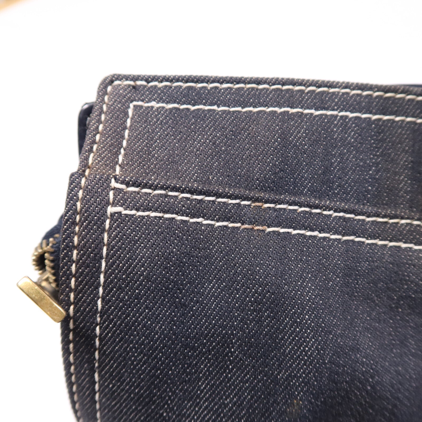 YVES SAINT LAURENT 牛仔布Cabas Chyc Handbag金扣手挽袋