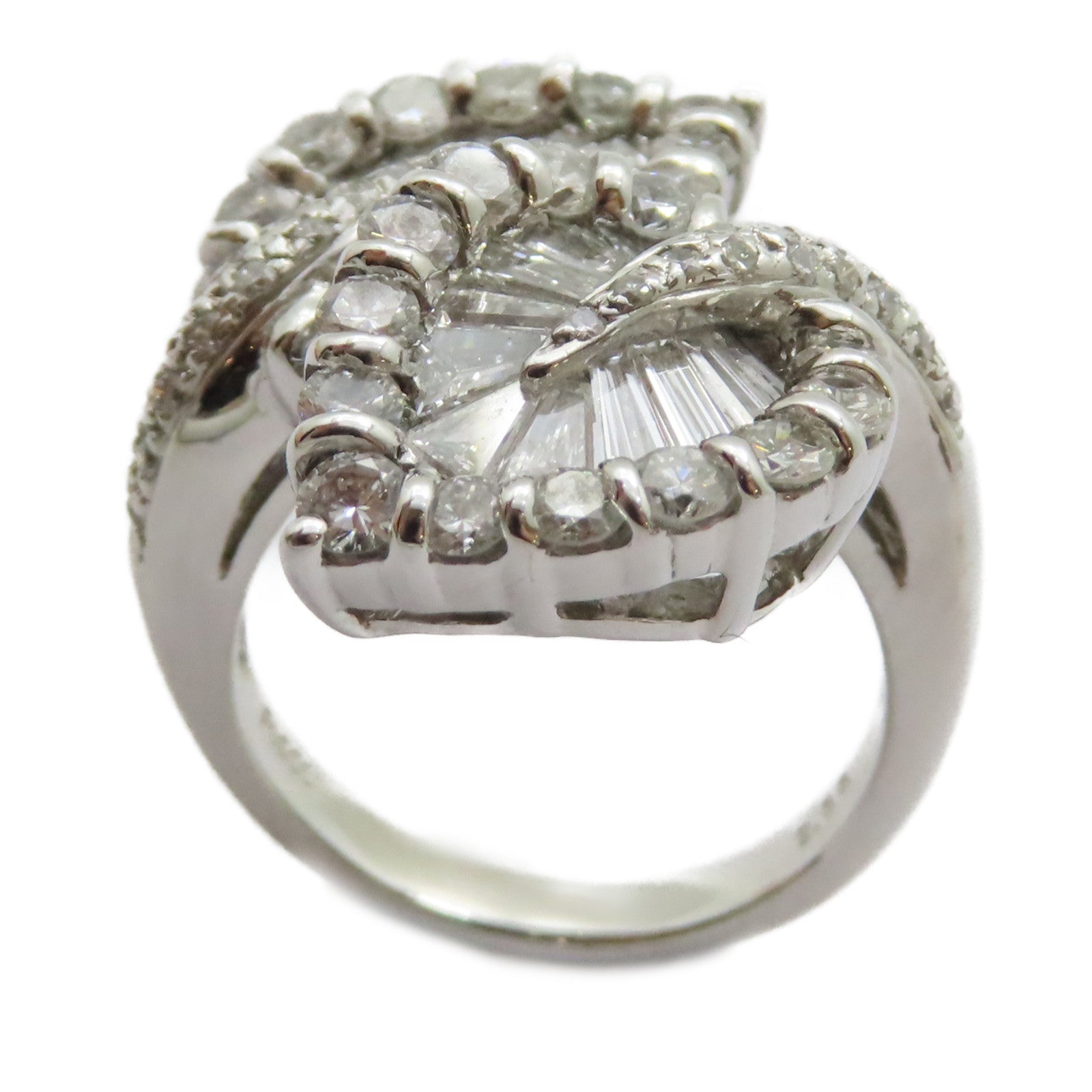 JEWELRY PT900鉑金Diamond Ring 2.66ct鑽石戒指US#5
