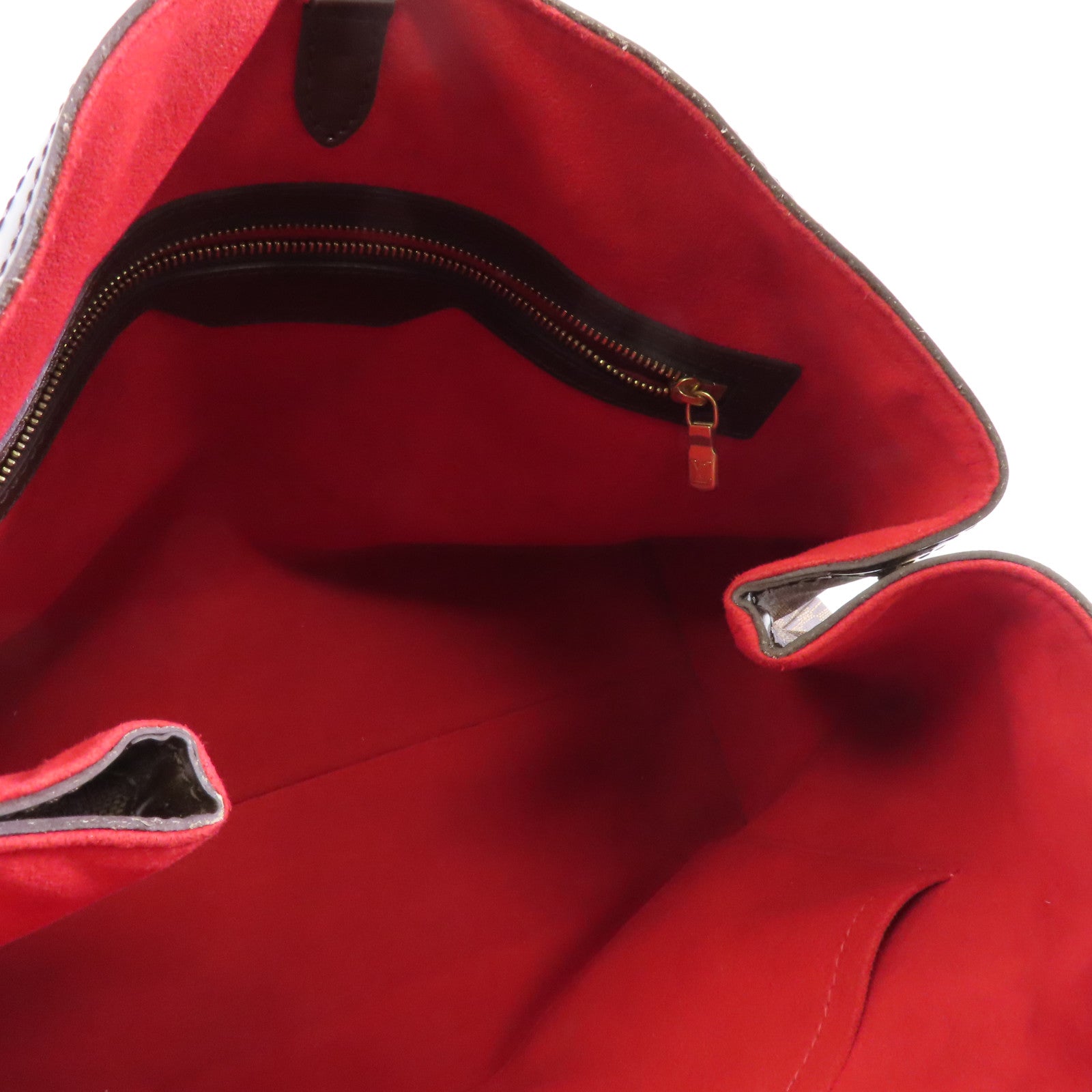 LOUIS VUITTON 【激減優惠】Damier Hampstead GM金扣肩背袋啡色