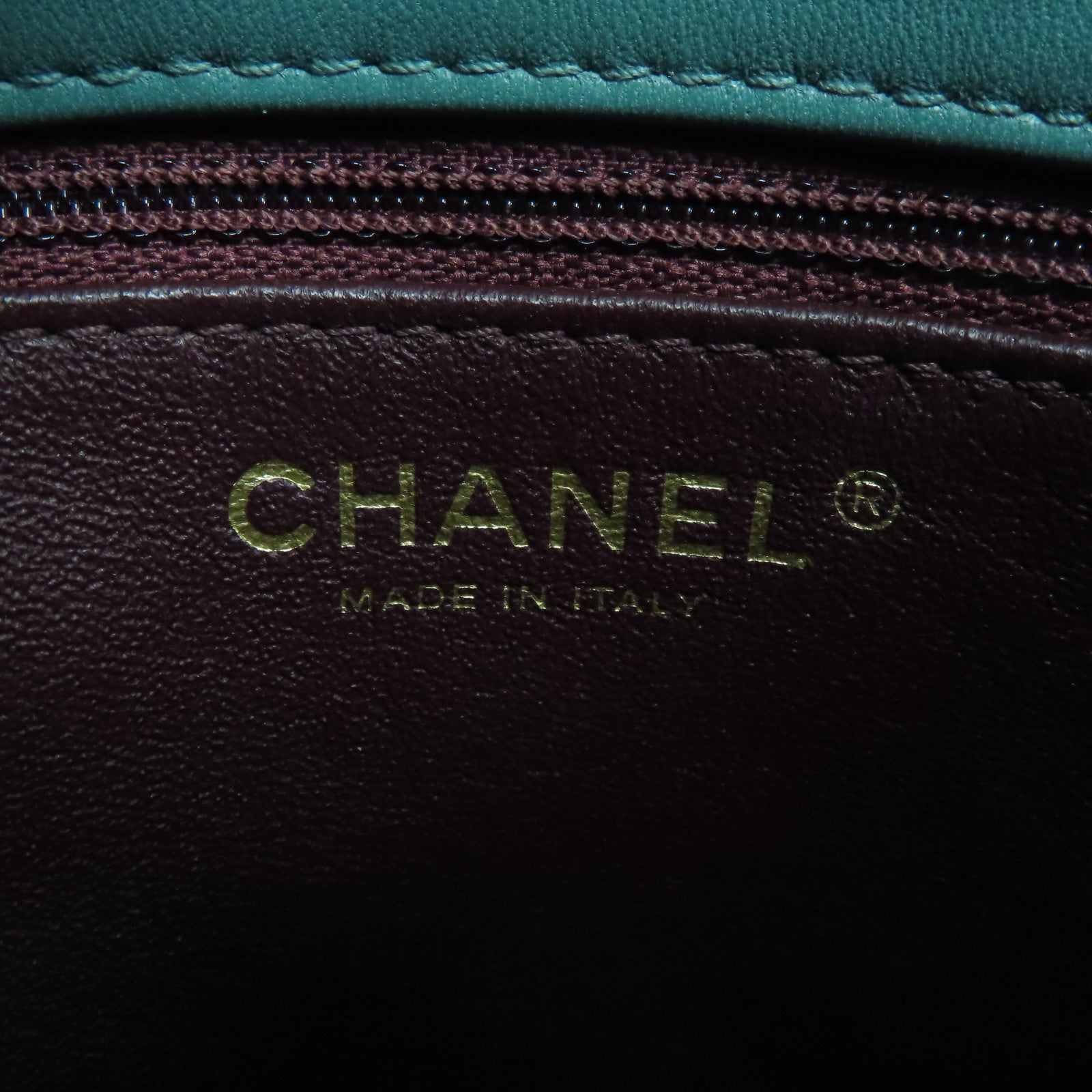 CHANEL 【激減優惠】菱格羊皮皮革Trendy CC Top Handle金扣手挽肩背兩用袋綠色