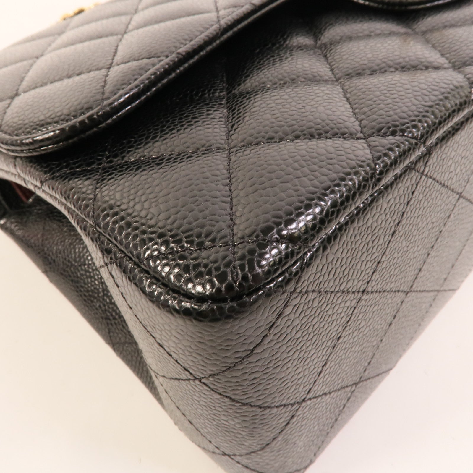 CHANEL 牛皮皮革Large Classic鏈帶肩背袋