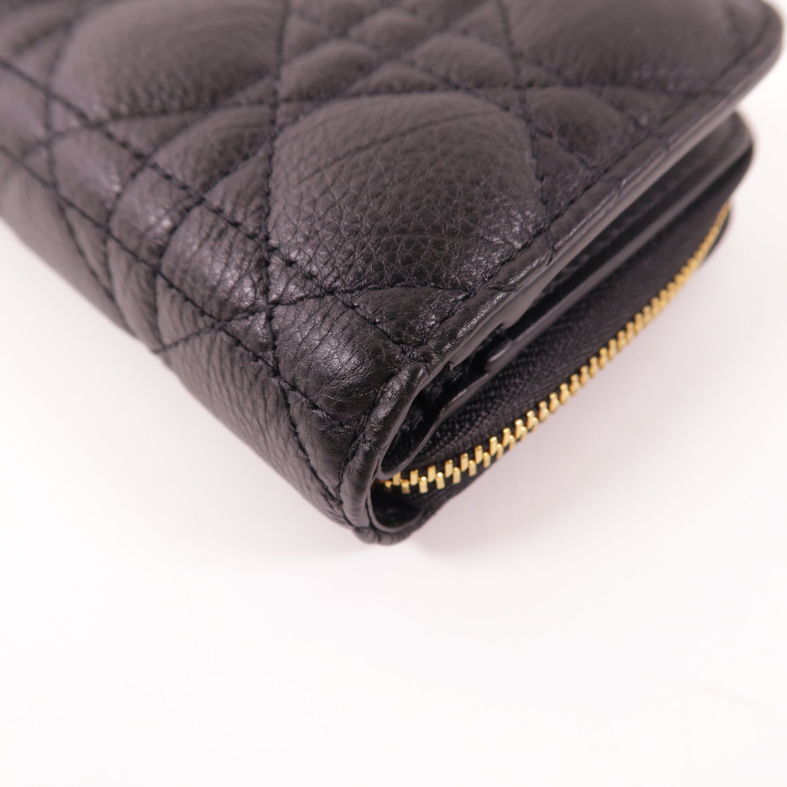 Dior 牛皮皮革Caro Scarlet金扣錢包