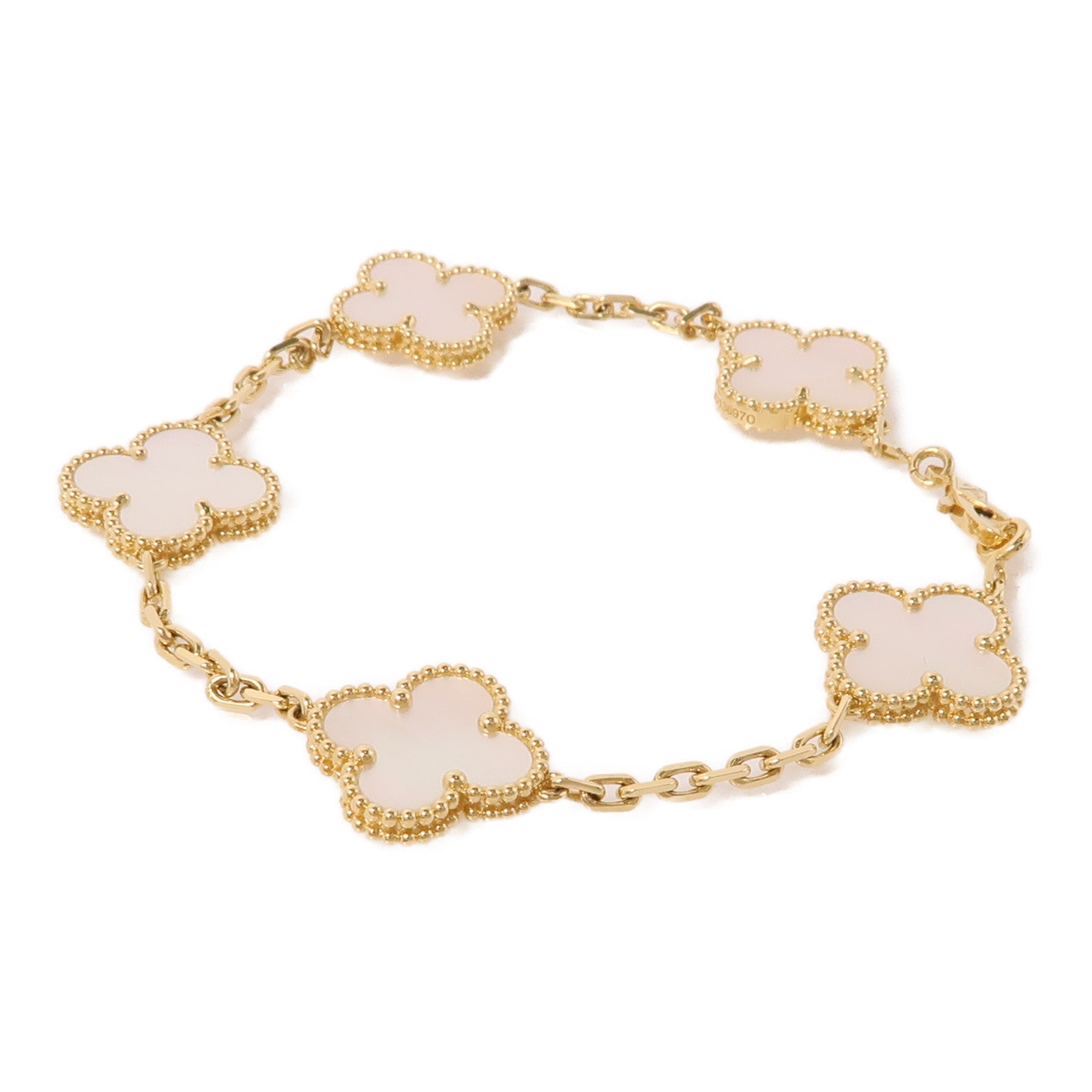 Van Cleef & Arpels 18K黃金Vintage Alhambra Bracelet 5 motifs手鏈