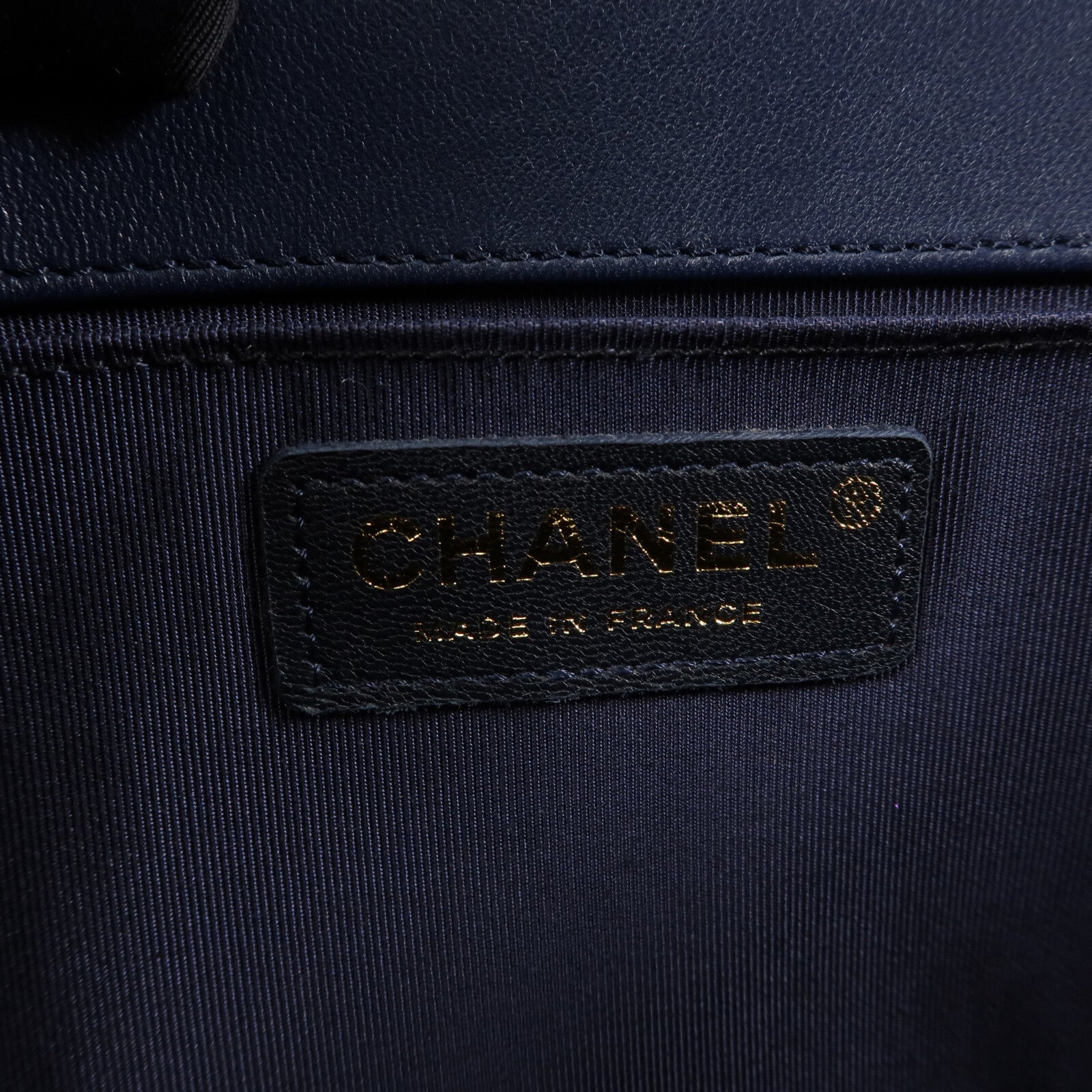 CHANEL 羊皮皮革Boy 25鏈帶肩背袋